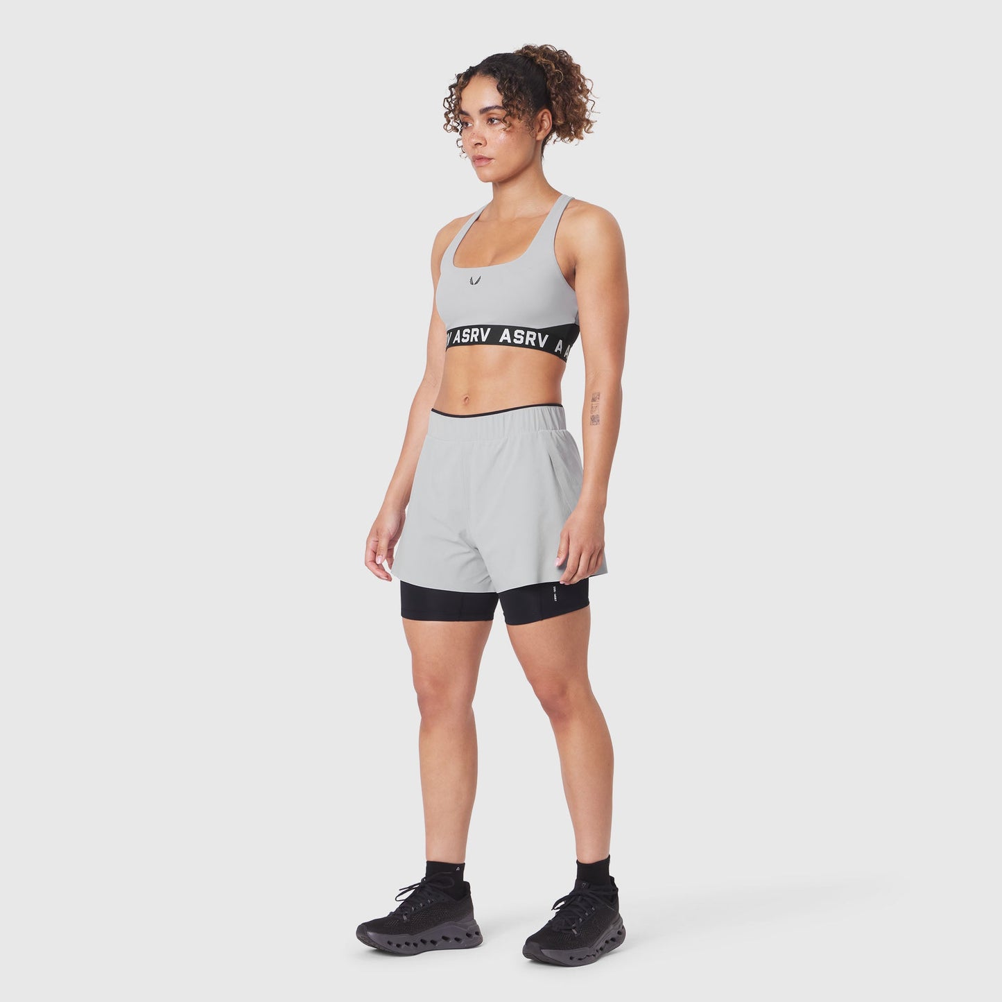 W087. Aerotex™ Side Split Liner Short Slate Grey | ASRV on sale