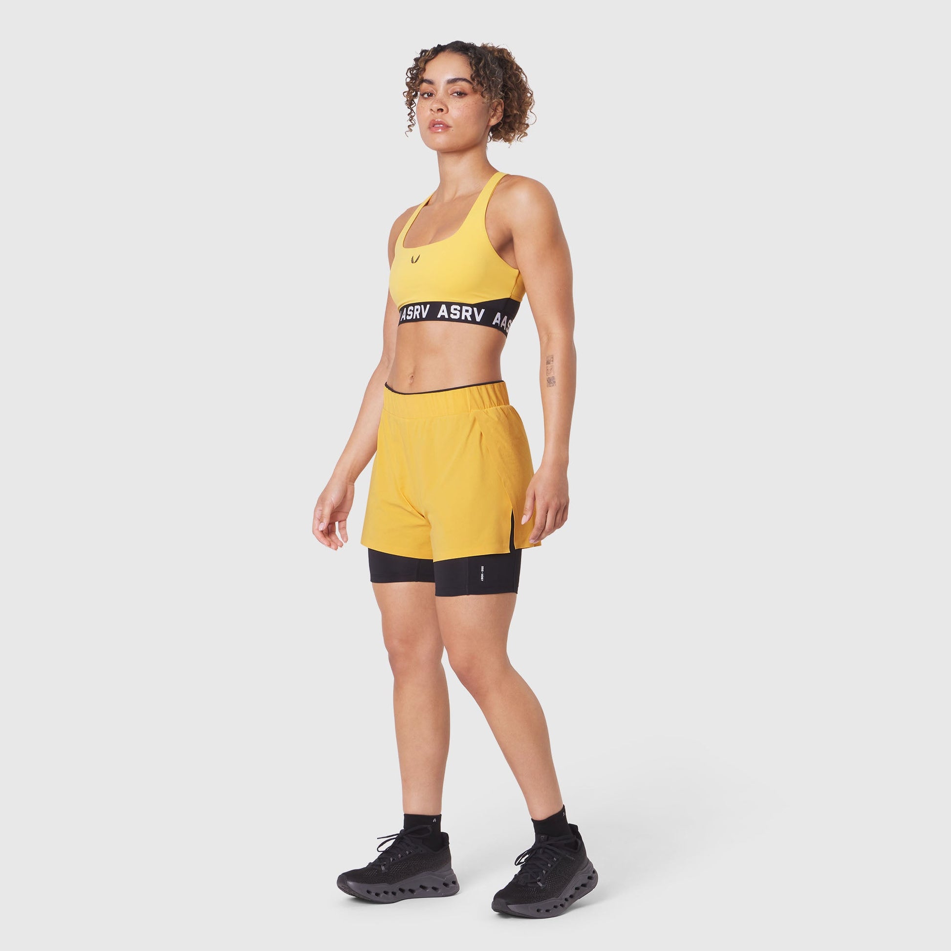 W087. Aerotex™ Side Split Liner Short Amber | ASRV discount
