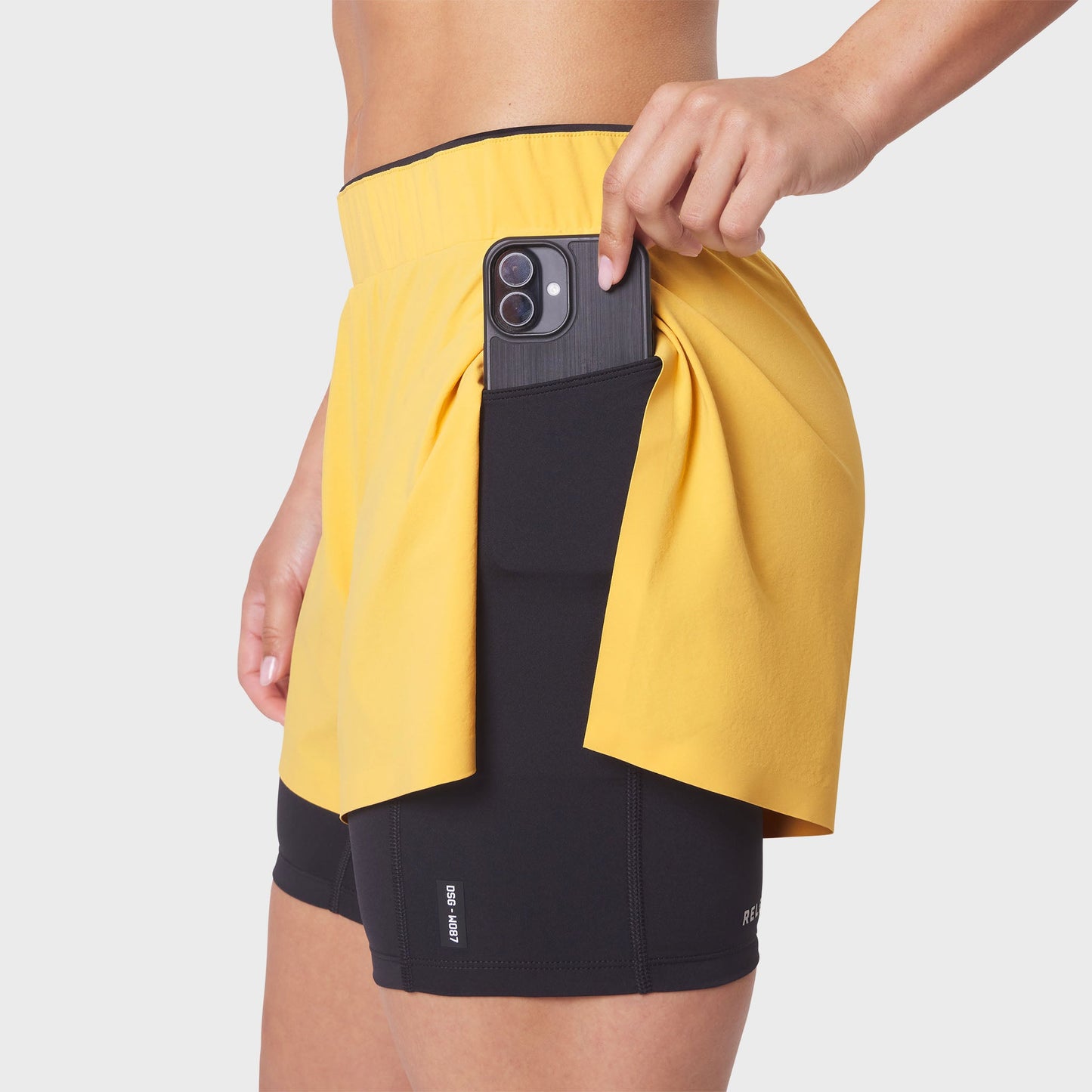 W087. Aerotex™ Side Split Liner Short Amber | ASRV discount