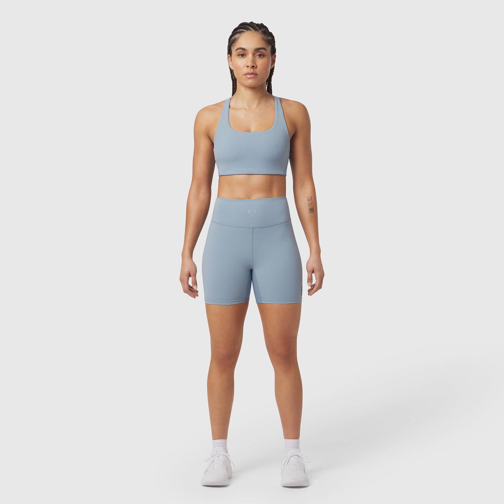 W064. LYCRA® ADAPTIV Biker Short Light Sky | ASRV Discount