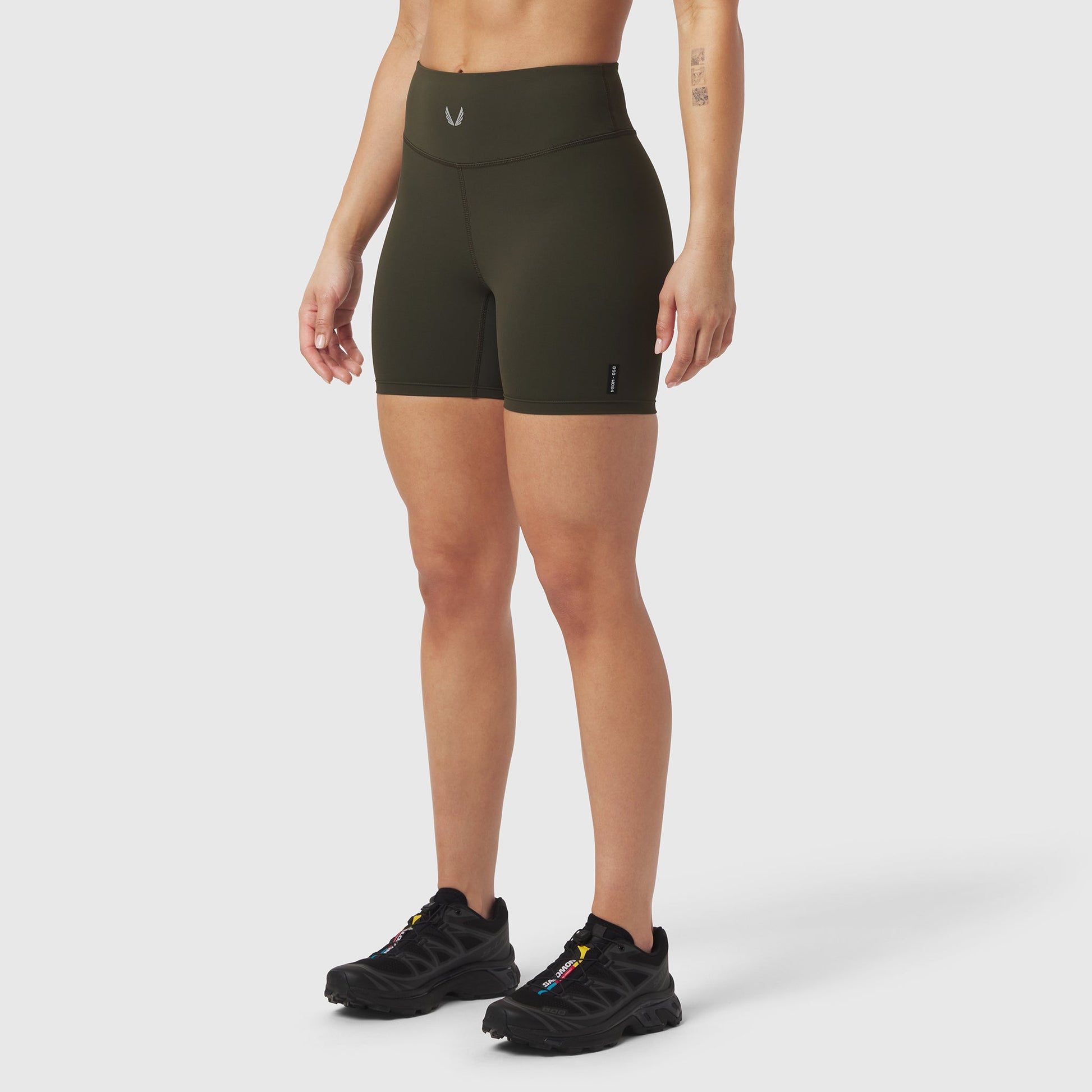 W064. LYCRA® ADAPTIV Biker Short Olive | ASRV US