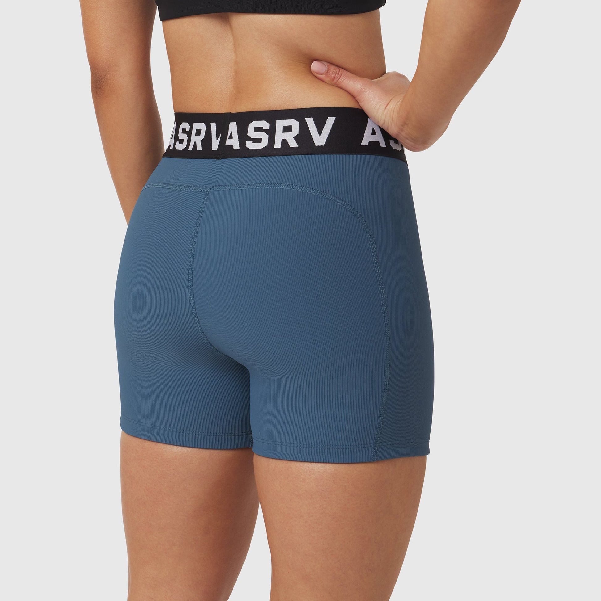 W027. LYCRA® Ribbed Short Storm | ASRV for sale