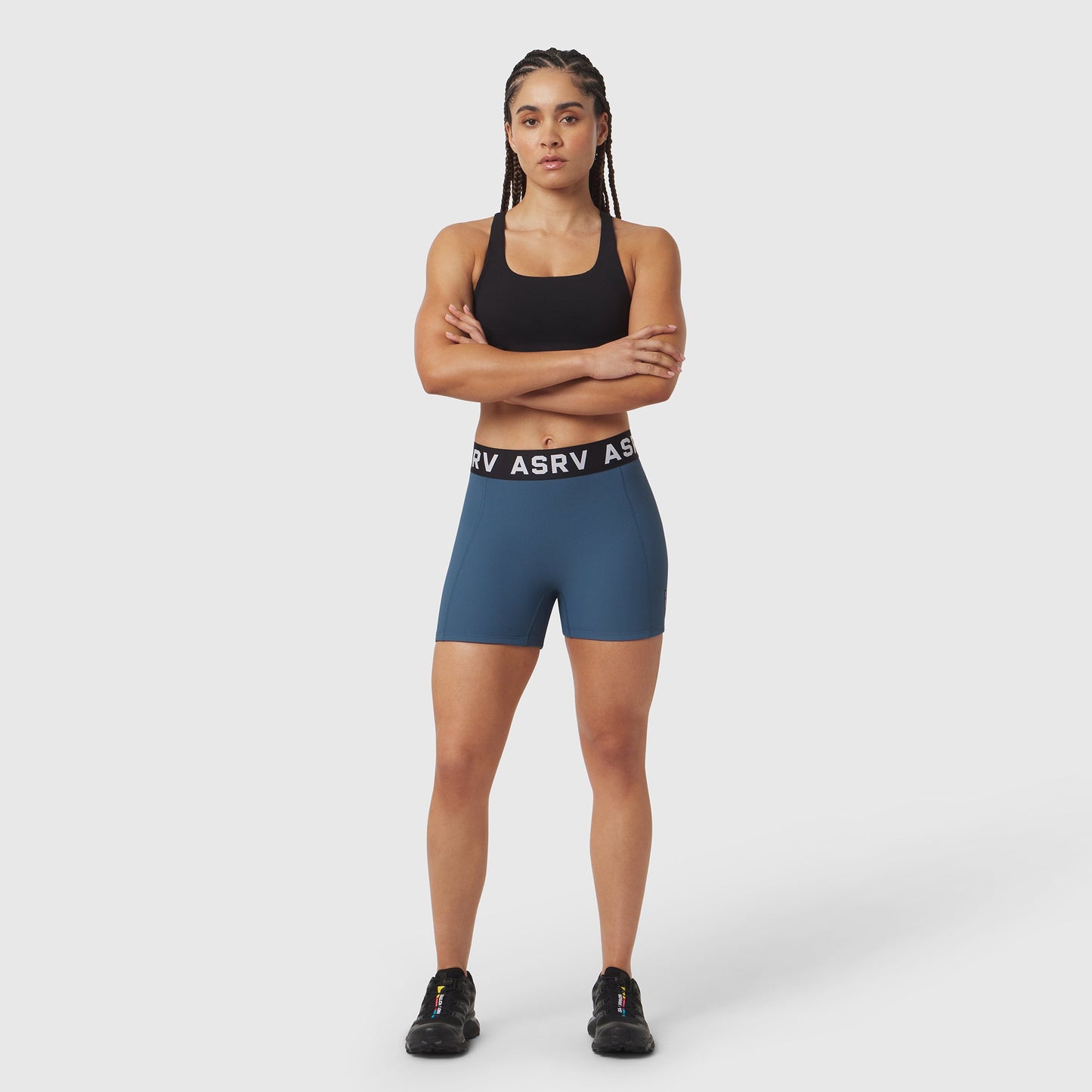 W027. LYCRA® Ribbed Short Storm | ASRV for sale