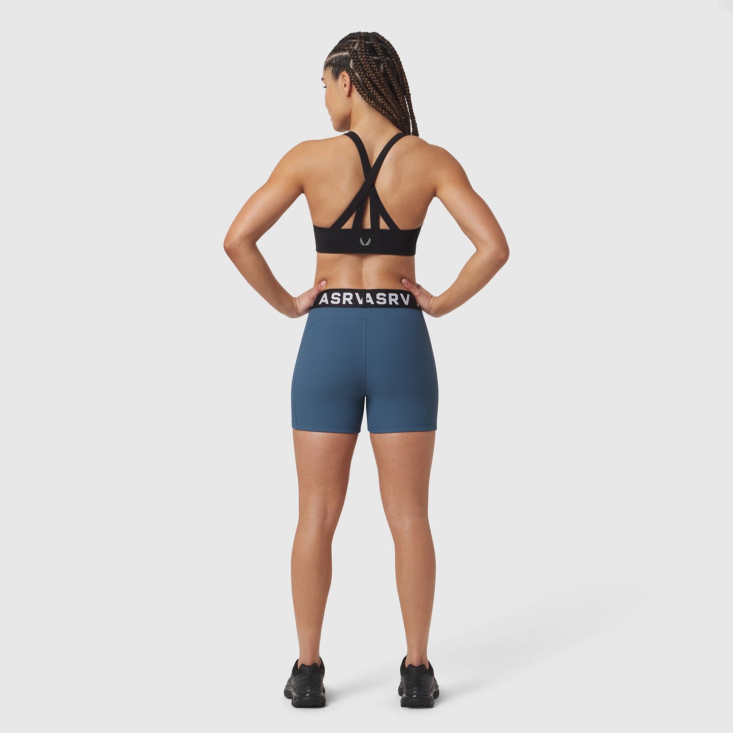 W027. LYCRA® Ribbed Short Storm | ASRV for sale