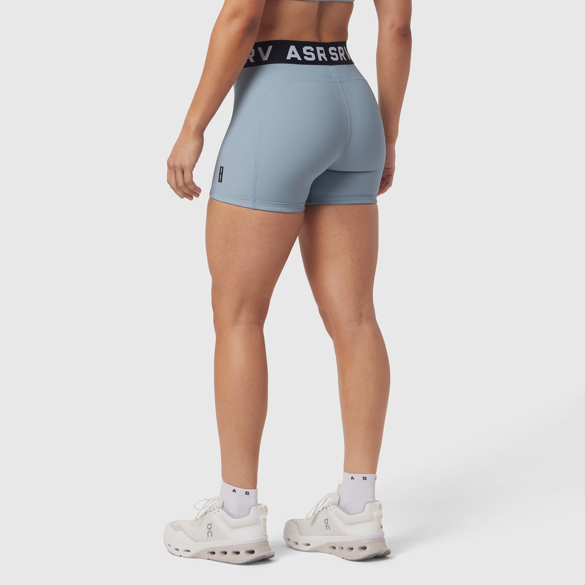 W027. LYCRA® Ribbed Short Light Sky | ASRV near me