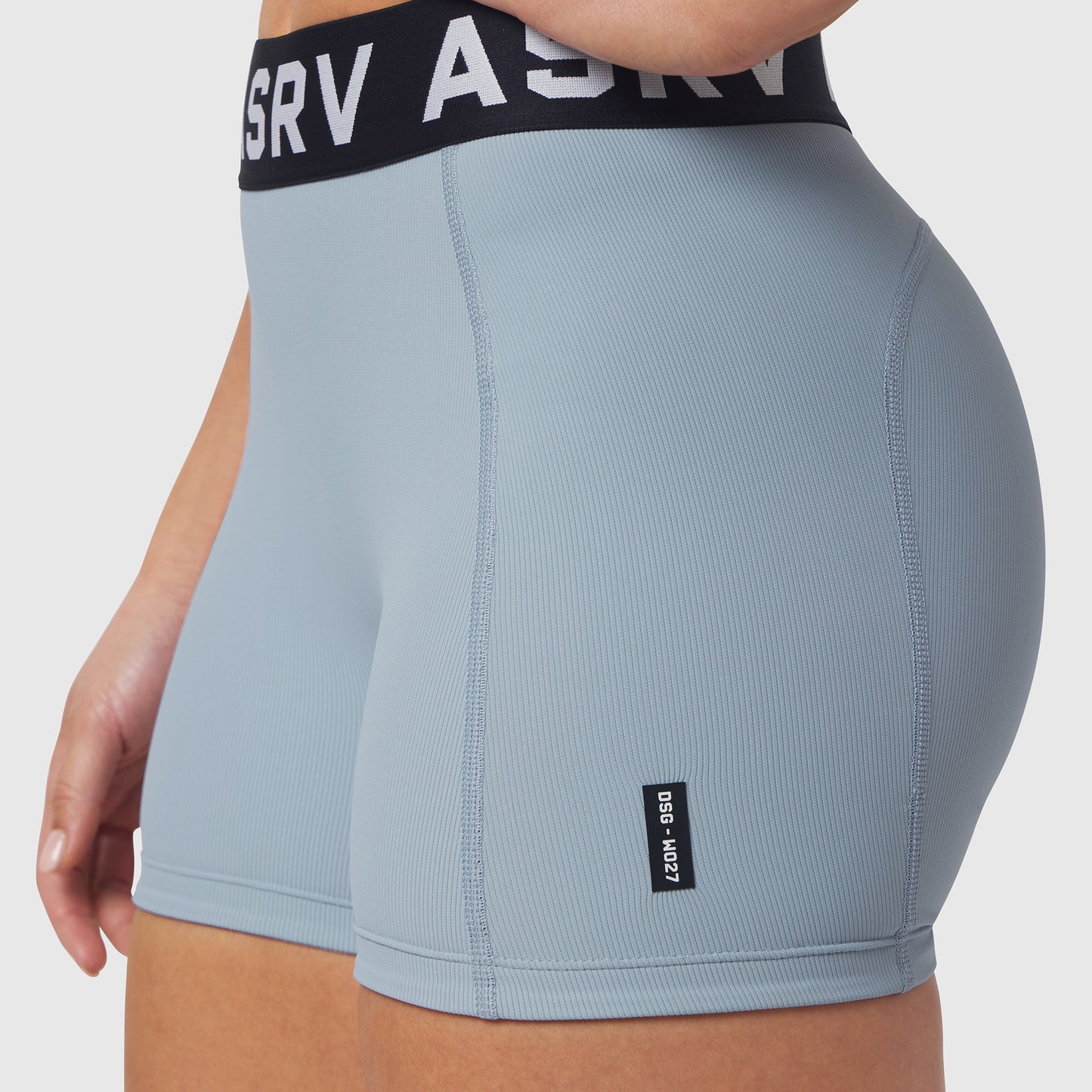 W027. LYCRA® Ribbed Short Light Sky | ASRV near me