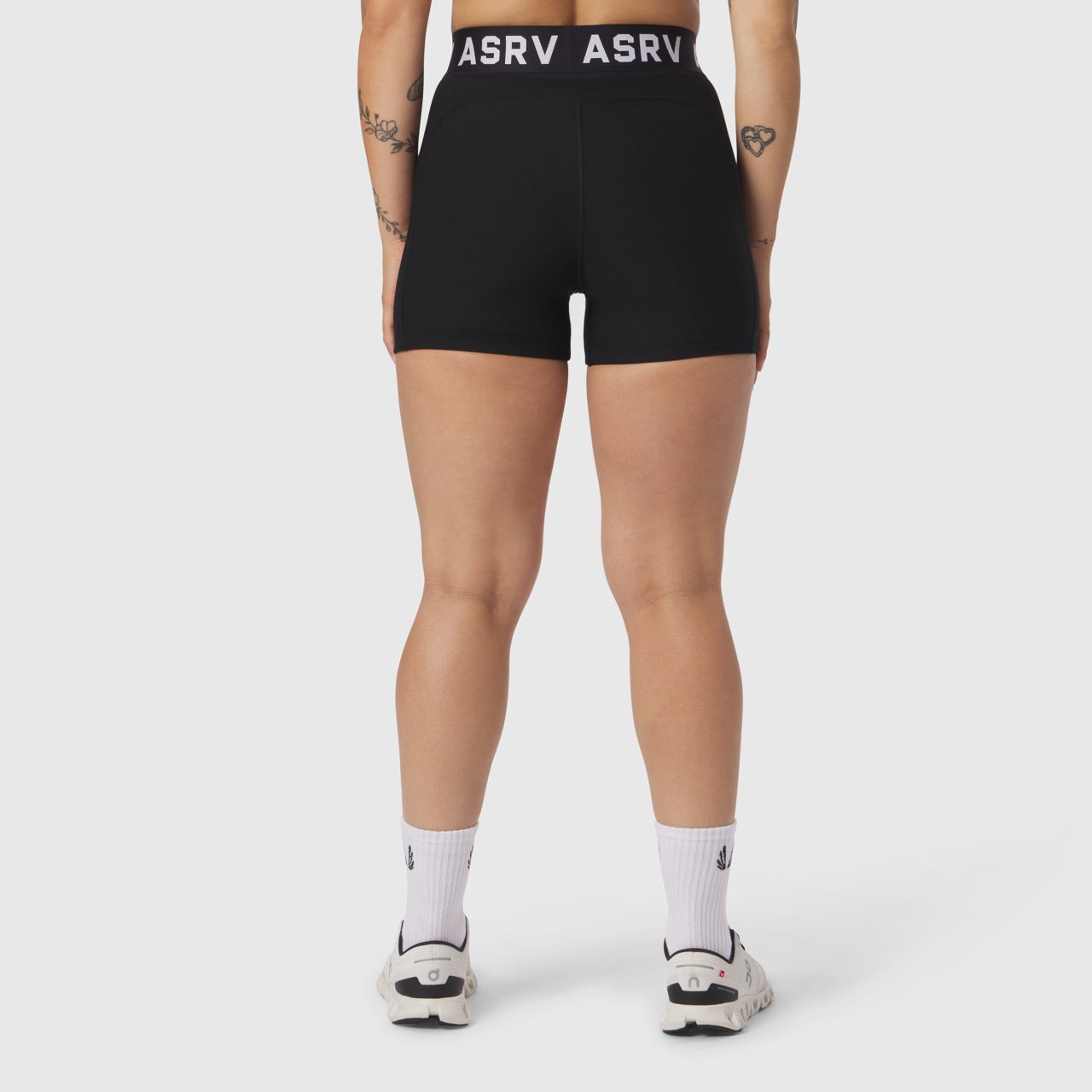 W027. LYCRA® Ribbed Short Black | ASRV for sale