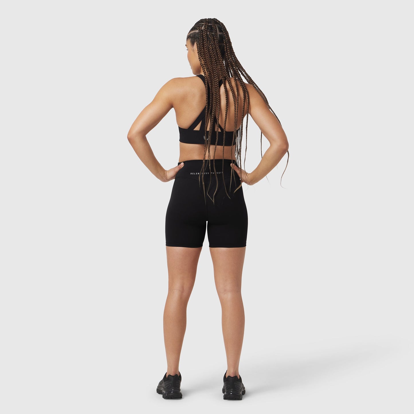 W064. LYCRA® ADAPTIV Biker Short Black | ASRV Online