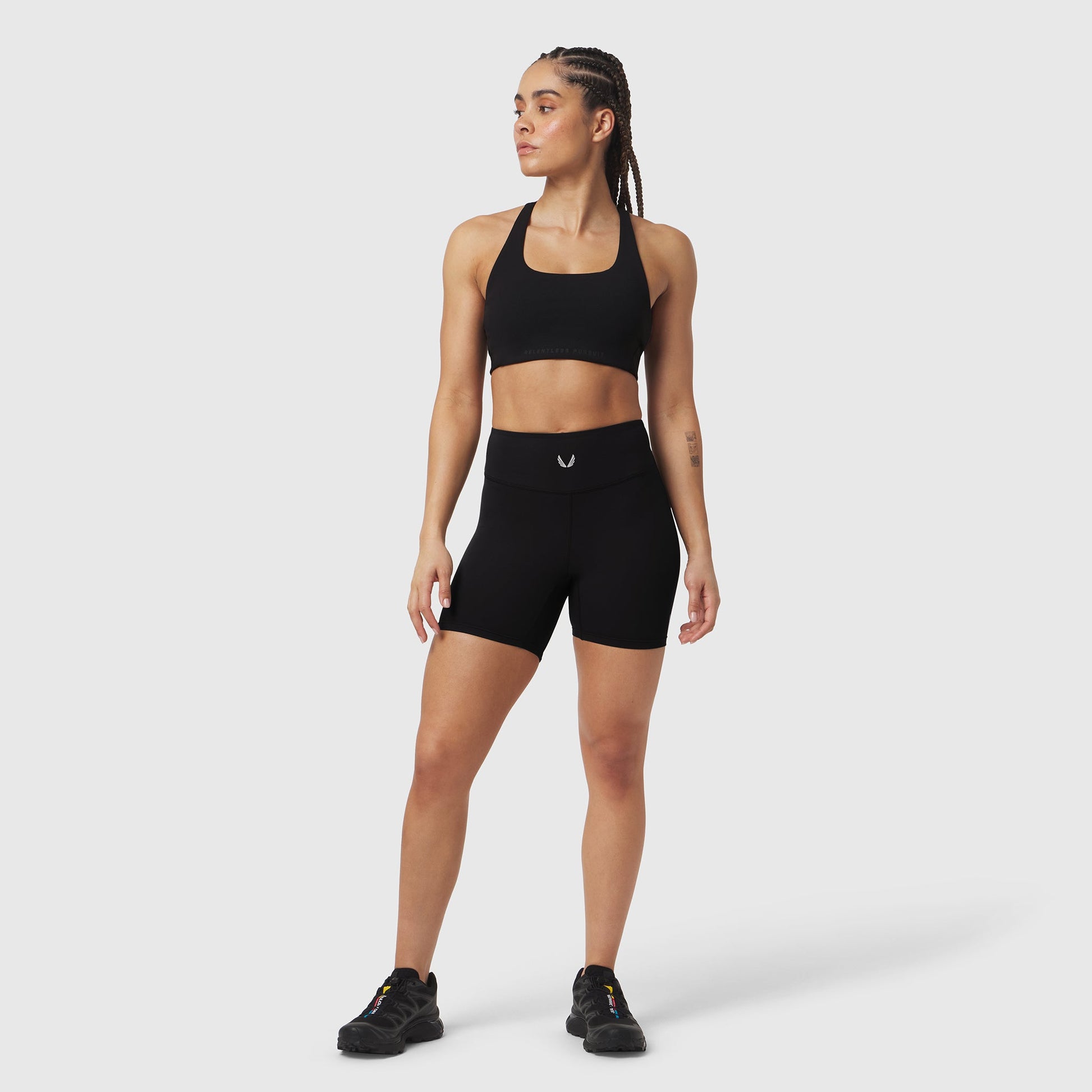 W064. LYCRA® ADAPTIV Biker Short Black | ASRV Online