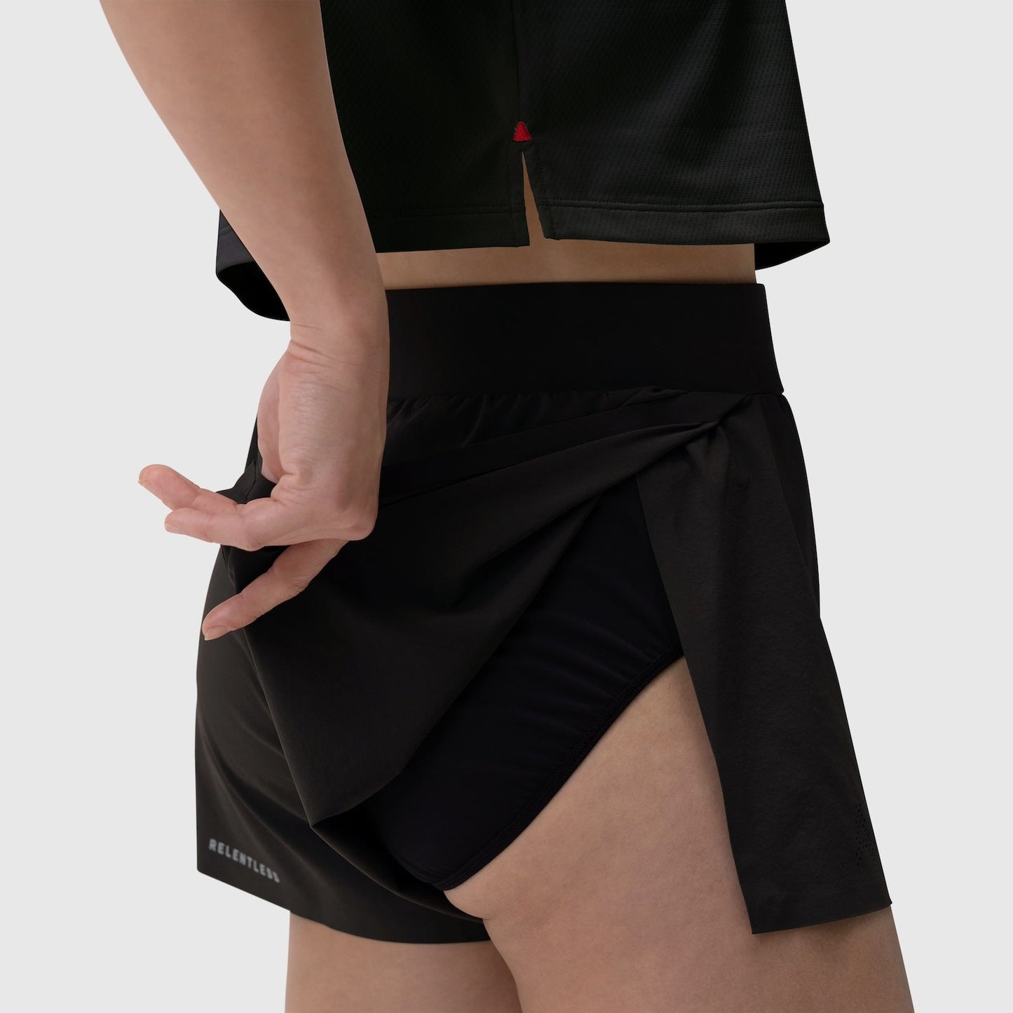 W026. Aerotex™ Side Split Run Short Black | ASRV near me