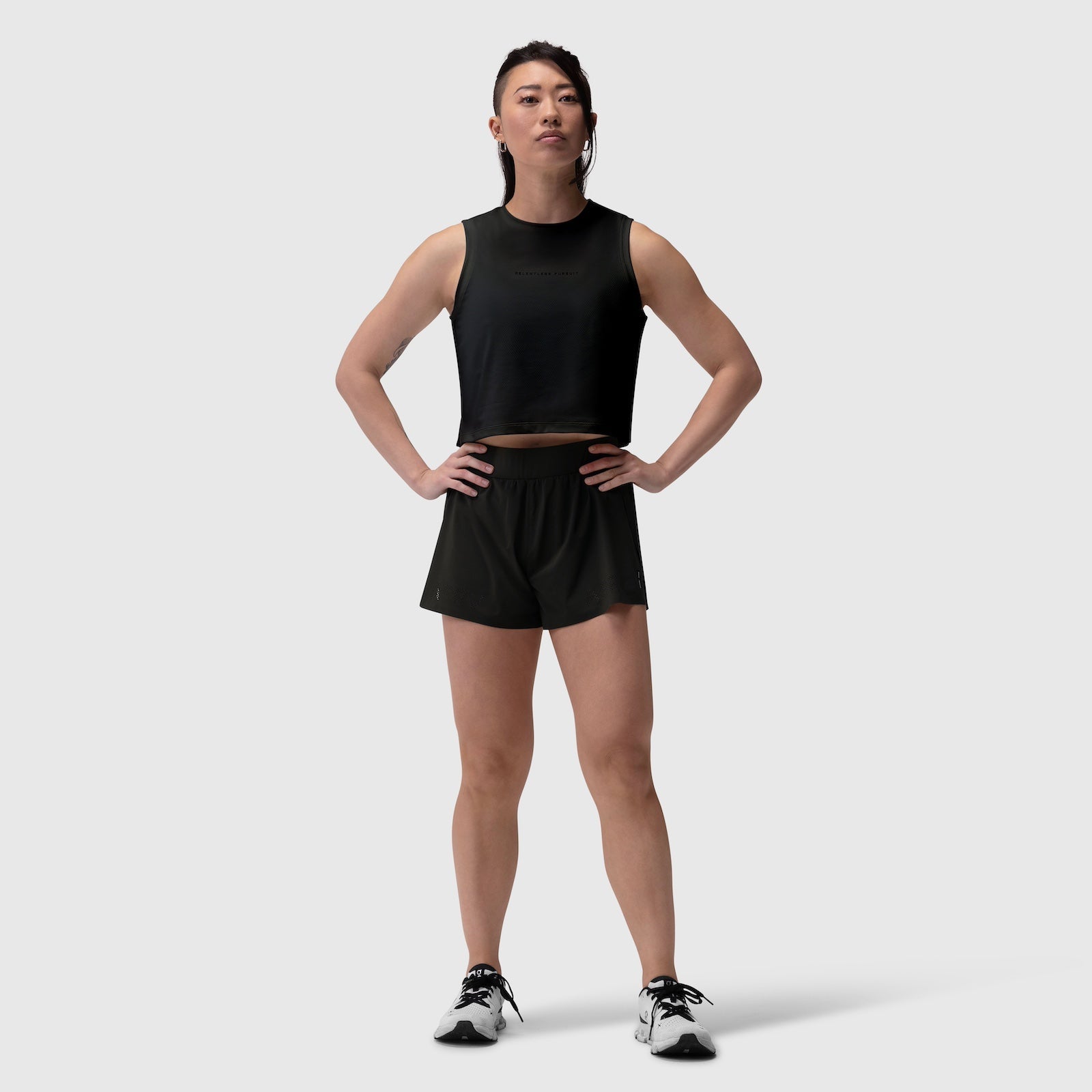 W026. Aerotex™ Side Split Run Short Black | ASRV near me