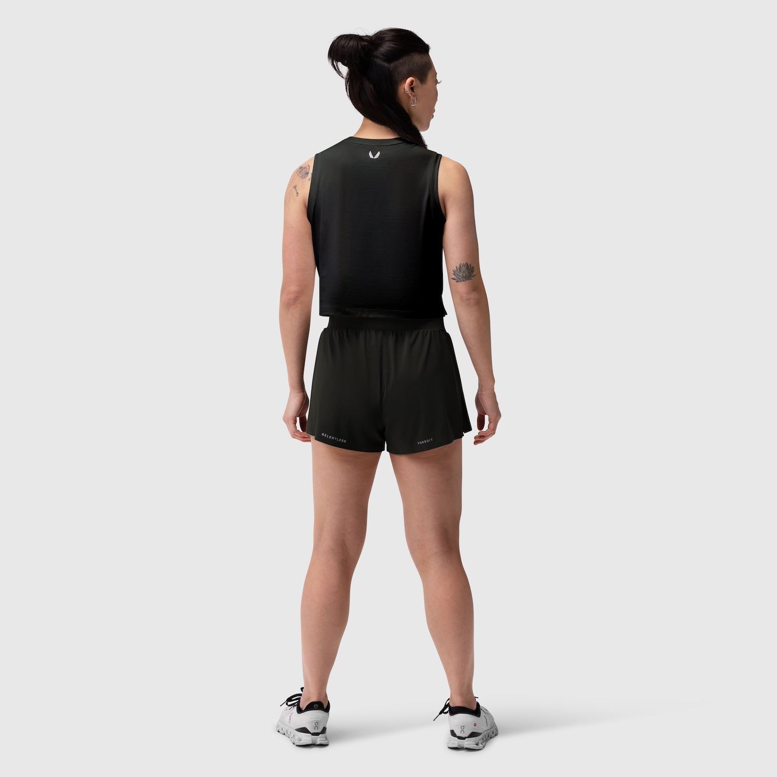 W026. Aerotex™ Side Split Run Short Black | ASRV near me