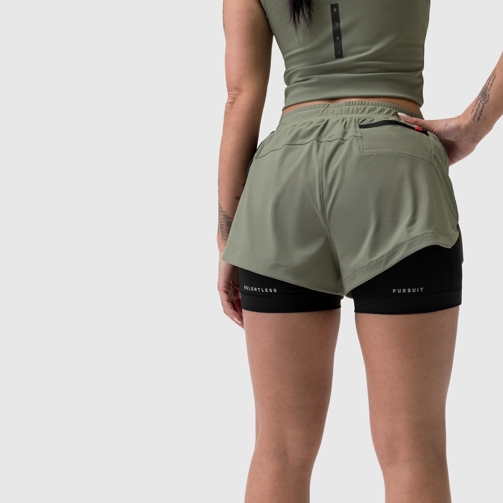 W025. Tetra-Lite® Liner Short Sage | ASRV on sale