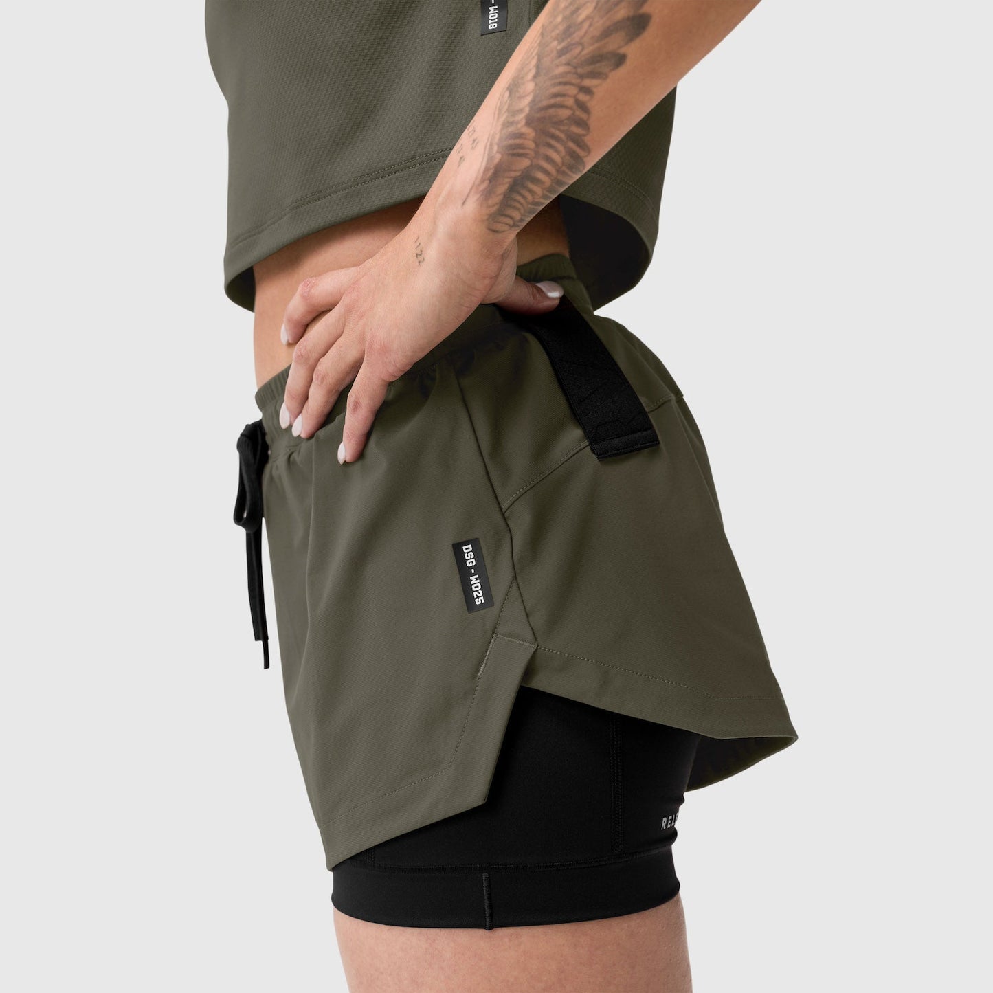 W025. Tetra-Lite® Liner Short Olive | ASRV discount