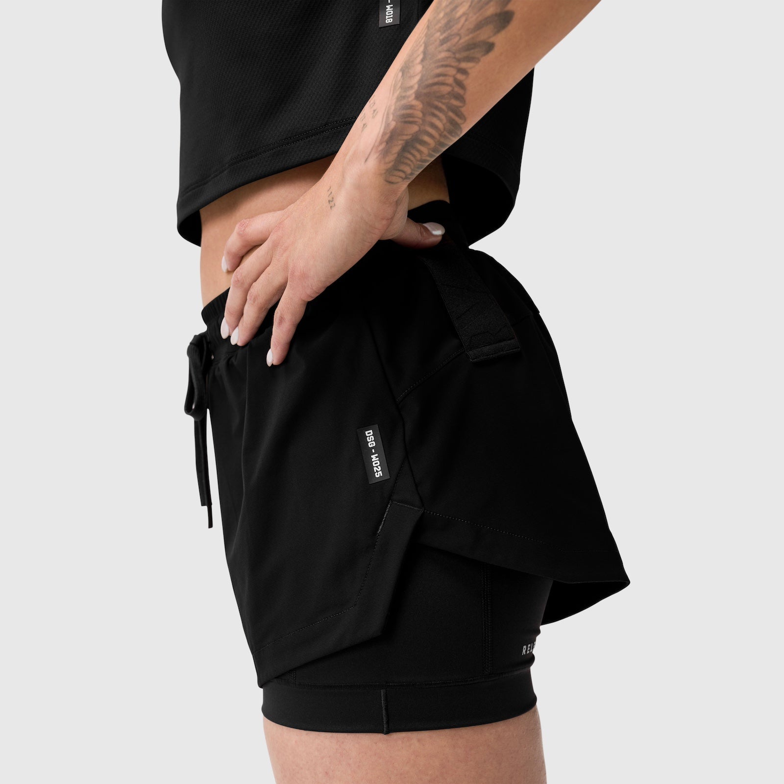 W025. Tetra-Lite® Liner Short Black | ASRV Discount