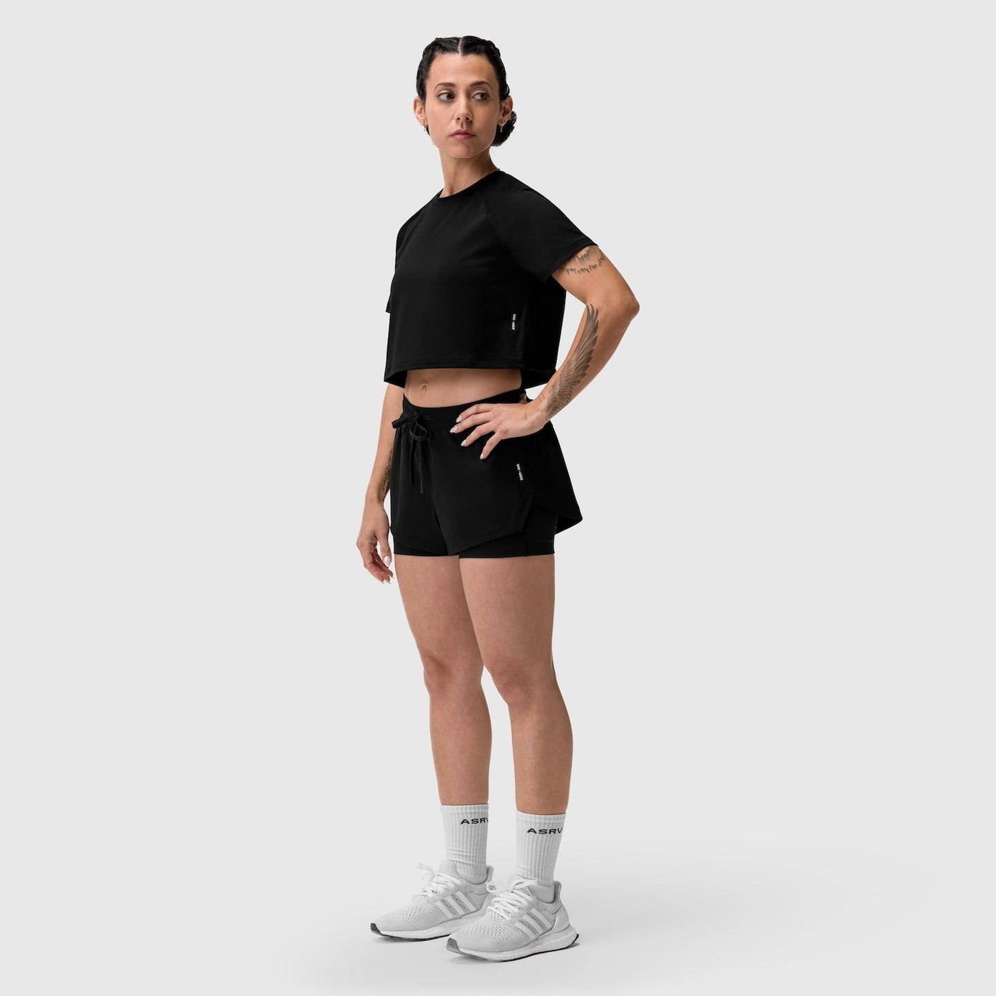 W025. Tetra-Lite® Liner Short Black | ASRV Discount