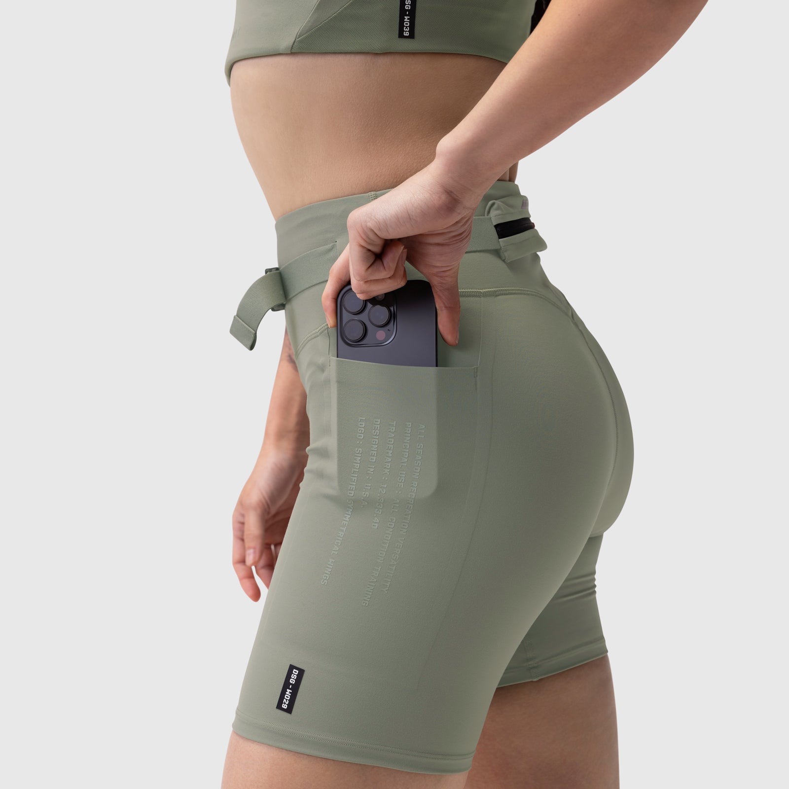 W029. LYCRA® 3-in-1 Biker Short Sage | ASRV Discount