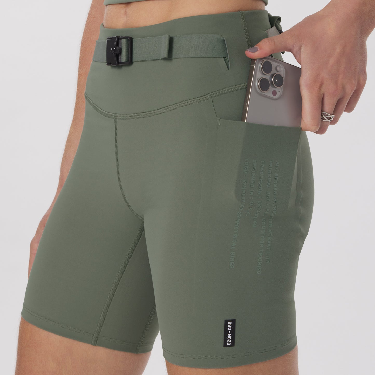 W029. LYCRA® 3-in-1 Biker Short Sage | ASRV Discount