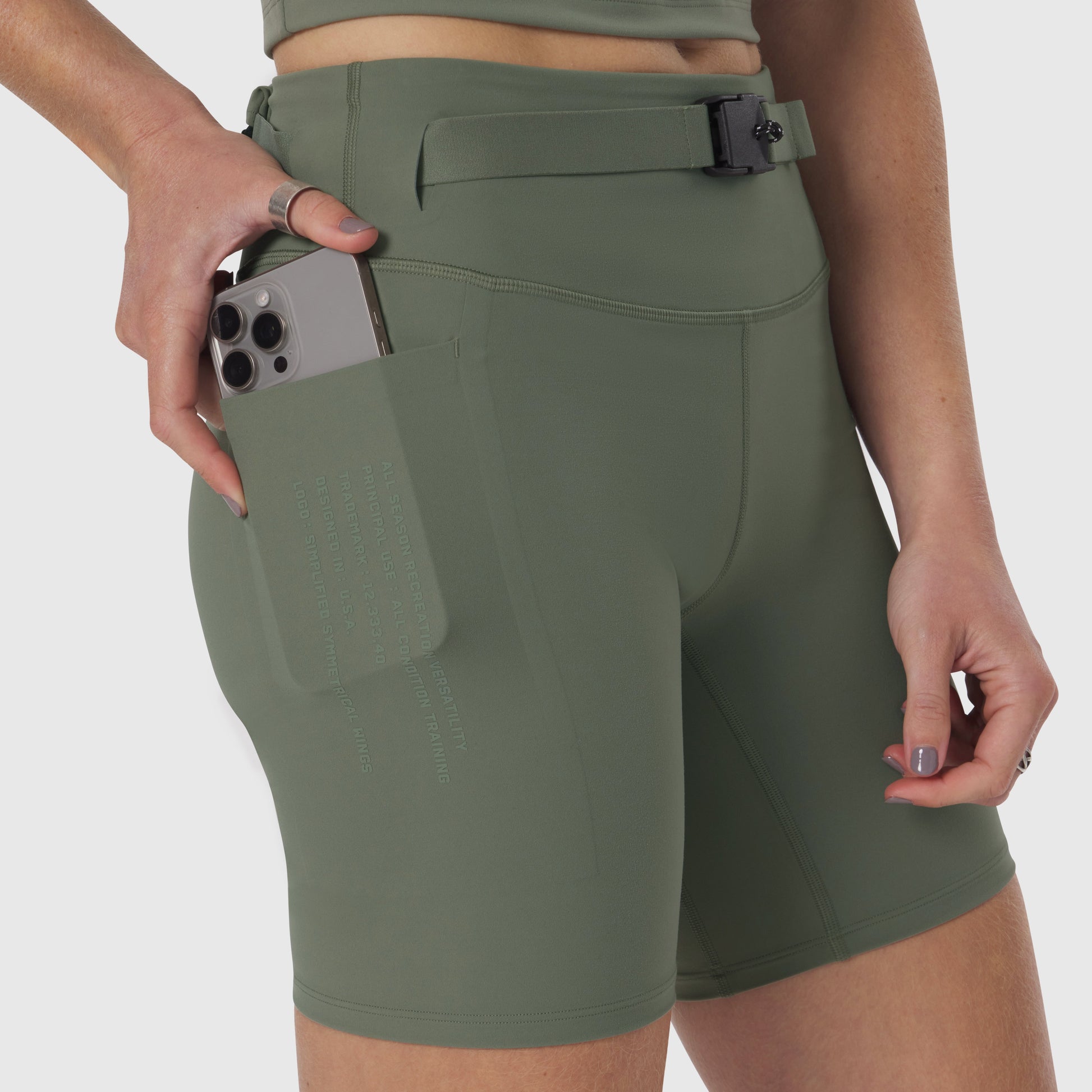 W029. LYCRA® 3-in-1 Biker Short Sage | ASRV Discount
