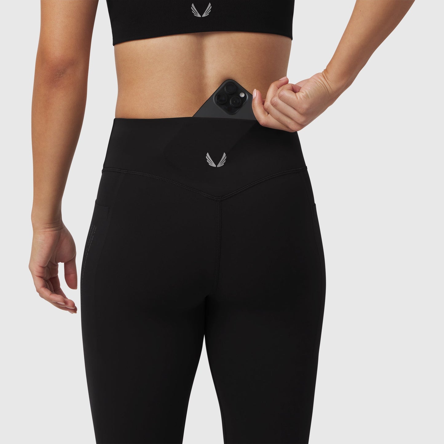 W072. LYCRA® ADAPTIV 4 Pocket Legging Black | ASRV Online