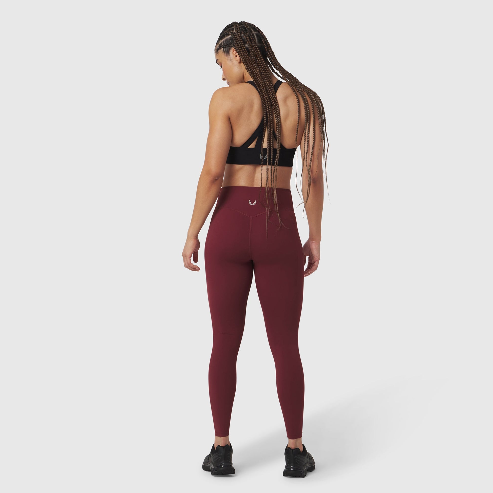 W072. LYCRA® ADAPTIV 4 Pocket Legging Crimson | ASRV Discount