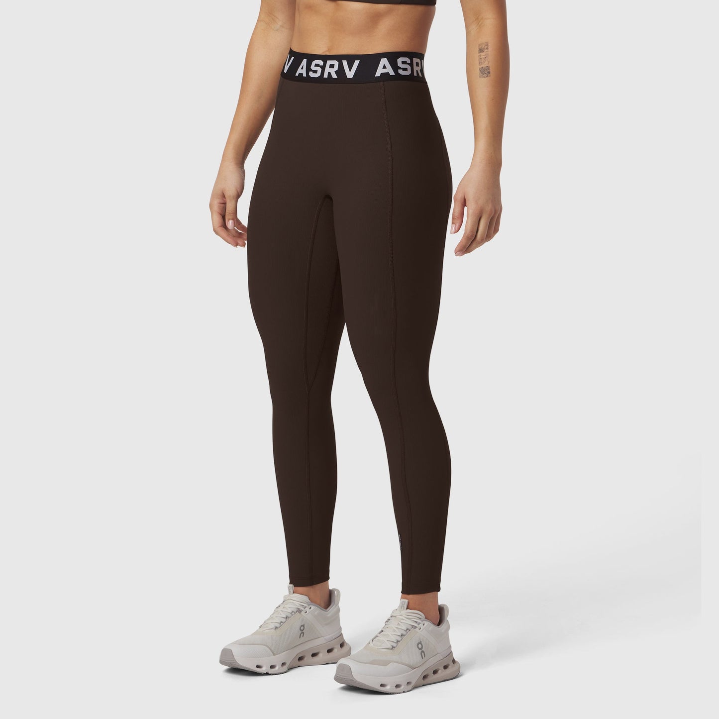 W071. LYCRA® Ribbed Legging Dark Earth | ASRV near me
