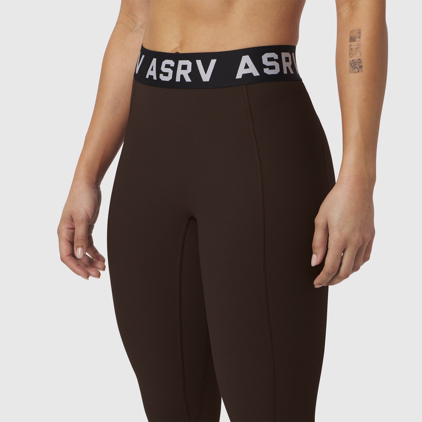W071. LYCRA® Ribbed Legging Dark Earth | ASRV near me
