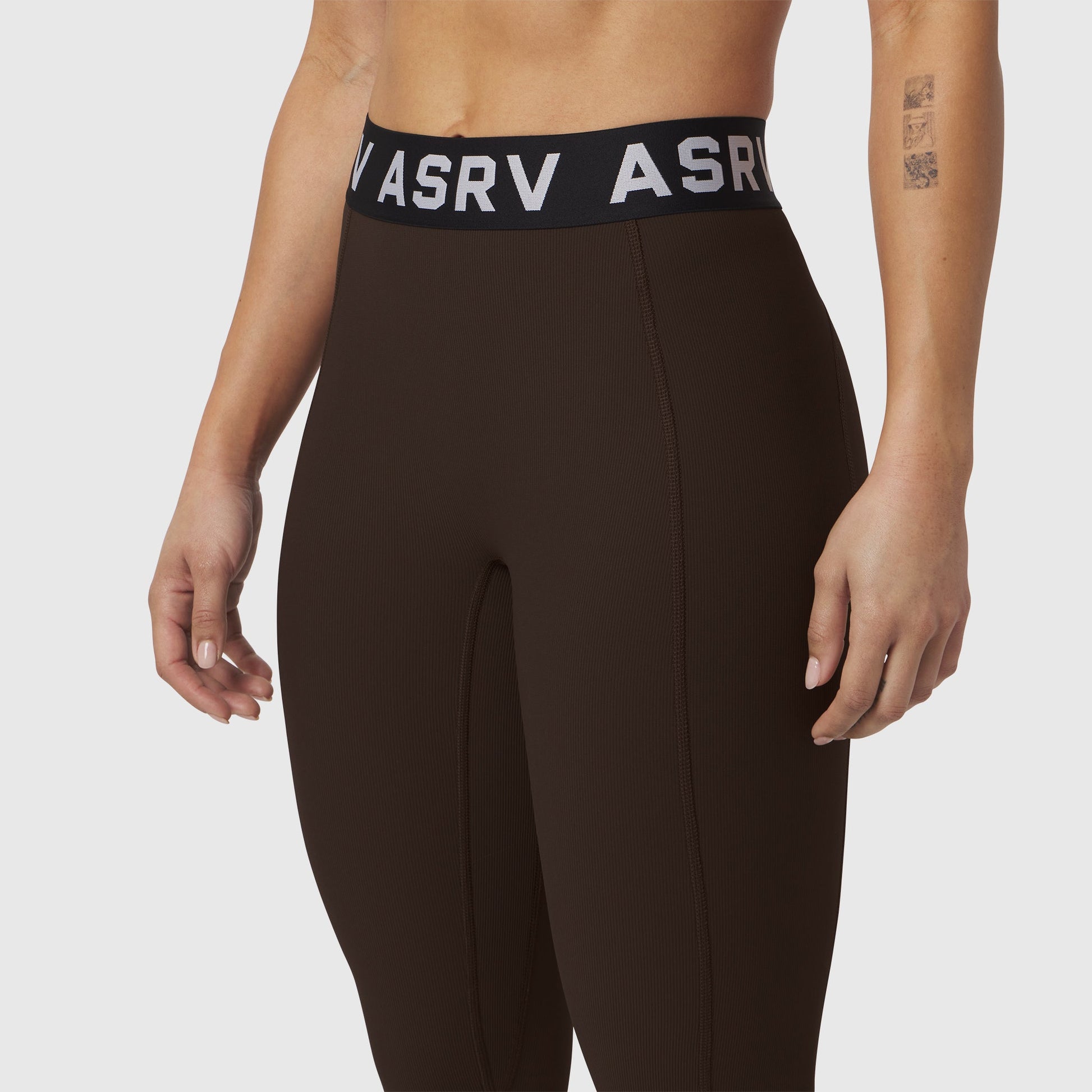 W071. LYCRA® Ribbed Legging Dark Earth | ASRV near me