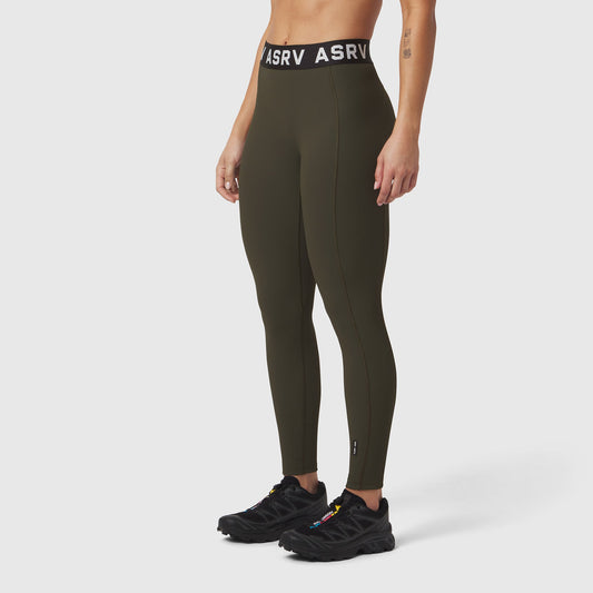 W071. LYCRA® Ribbed Legging Olive | ASRV US
