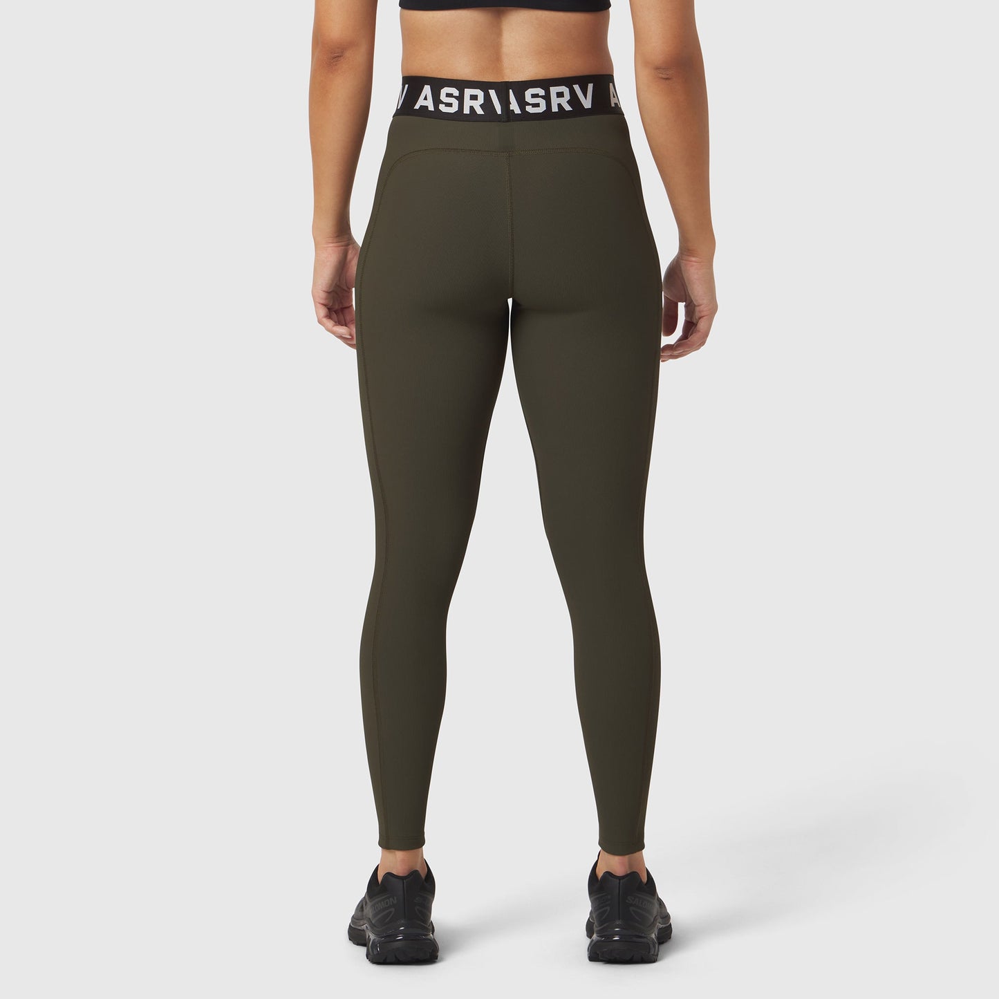 W071. LYCRA® Ribbed Legging Olive | ASRV US