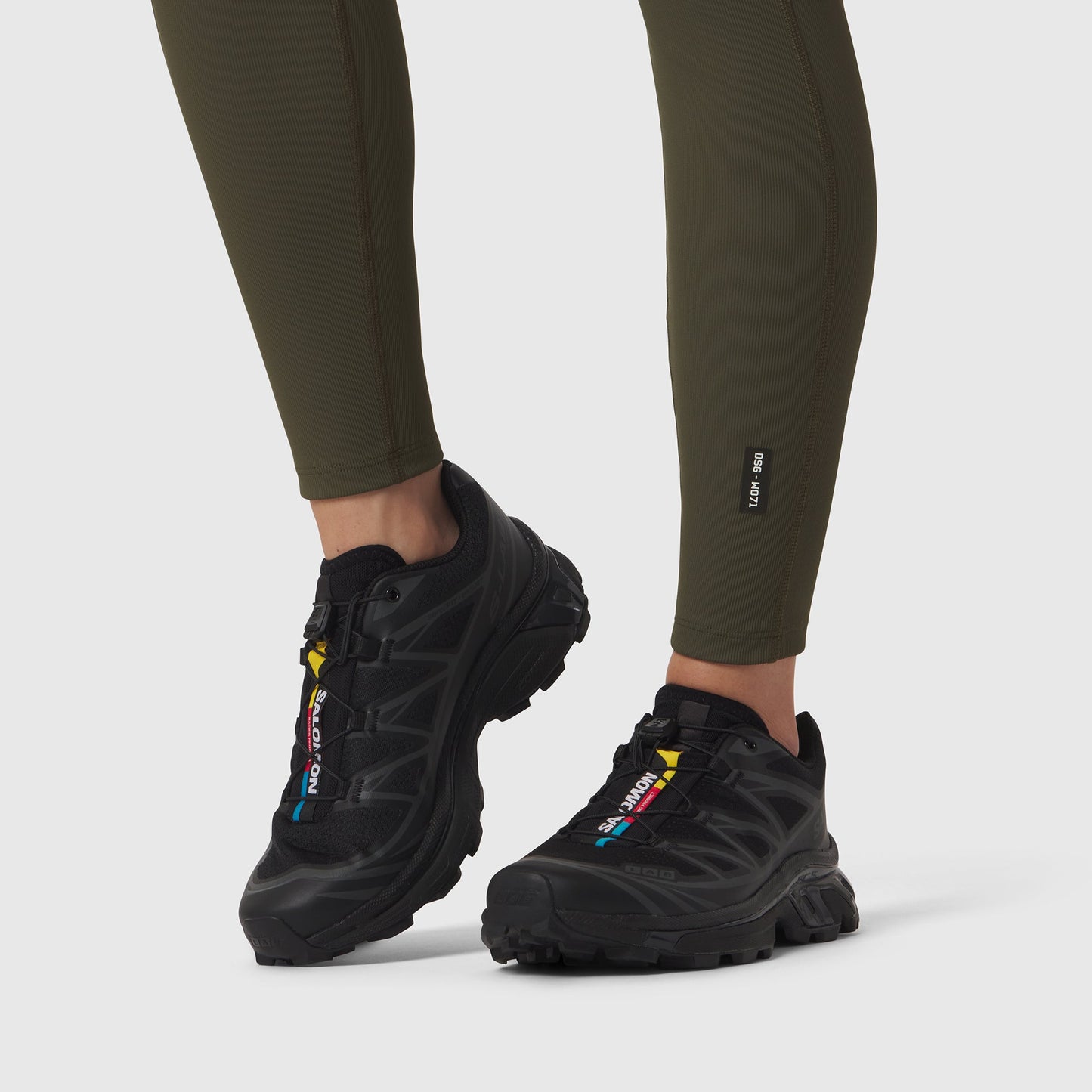 W071. LYCRA® Ribbed Legging Olive | ASRV US
