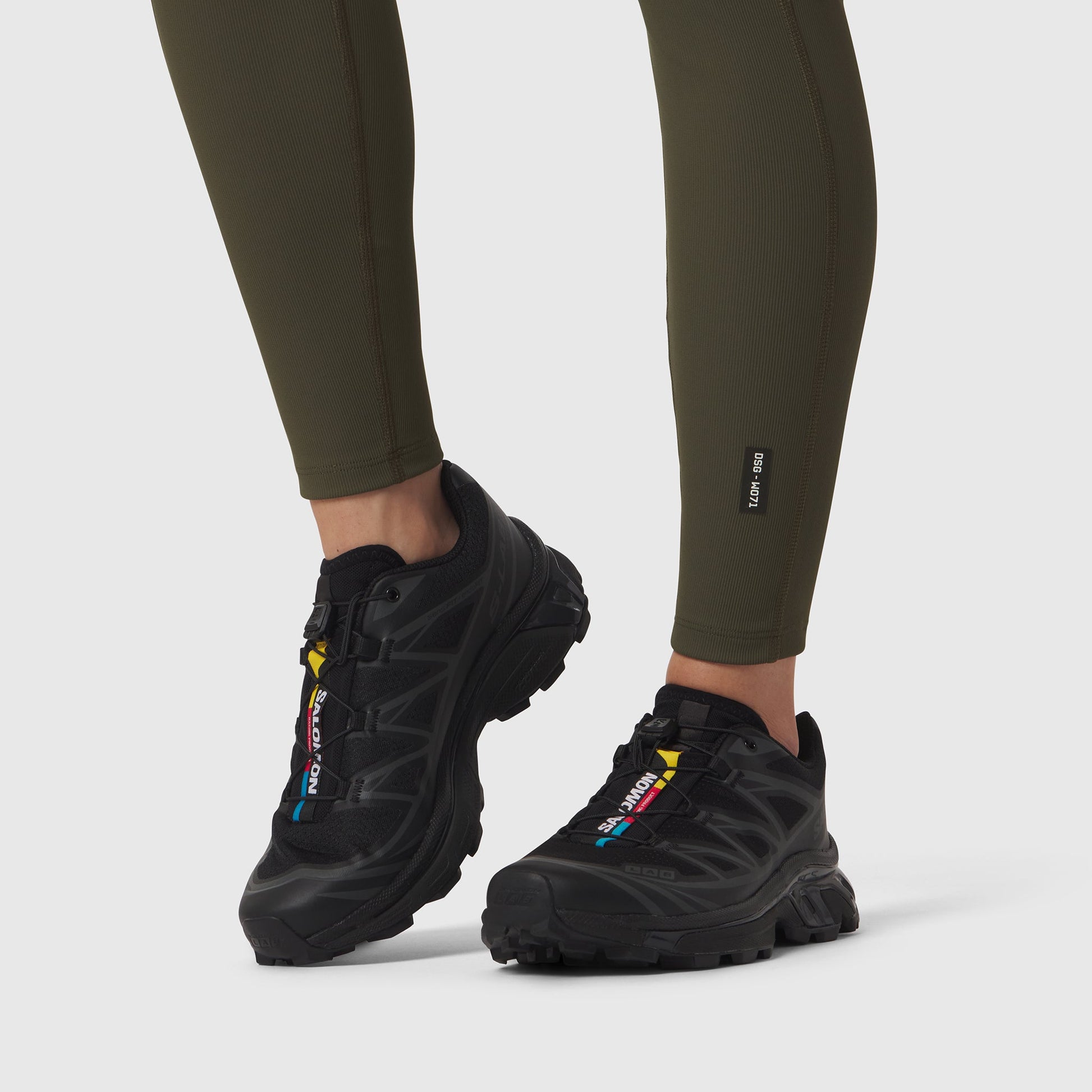 W071. LYCRA® Ribbed Legging Olive | ASRV US