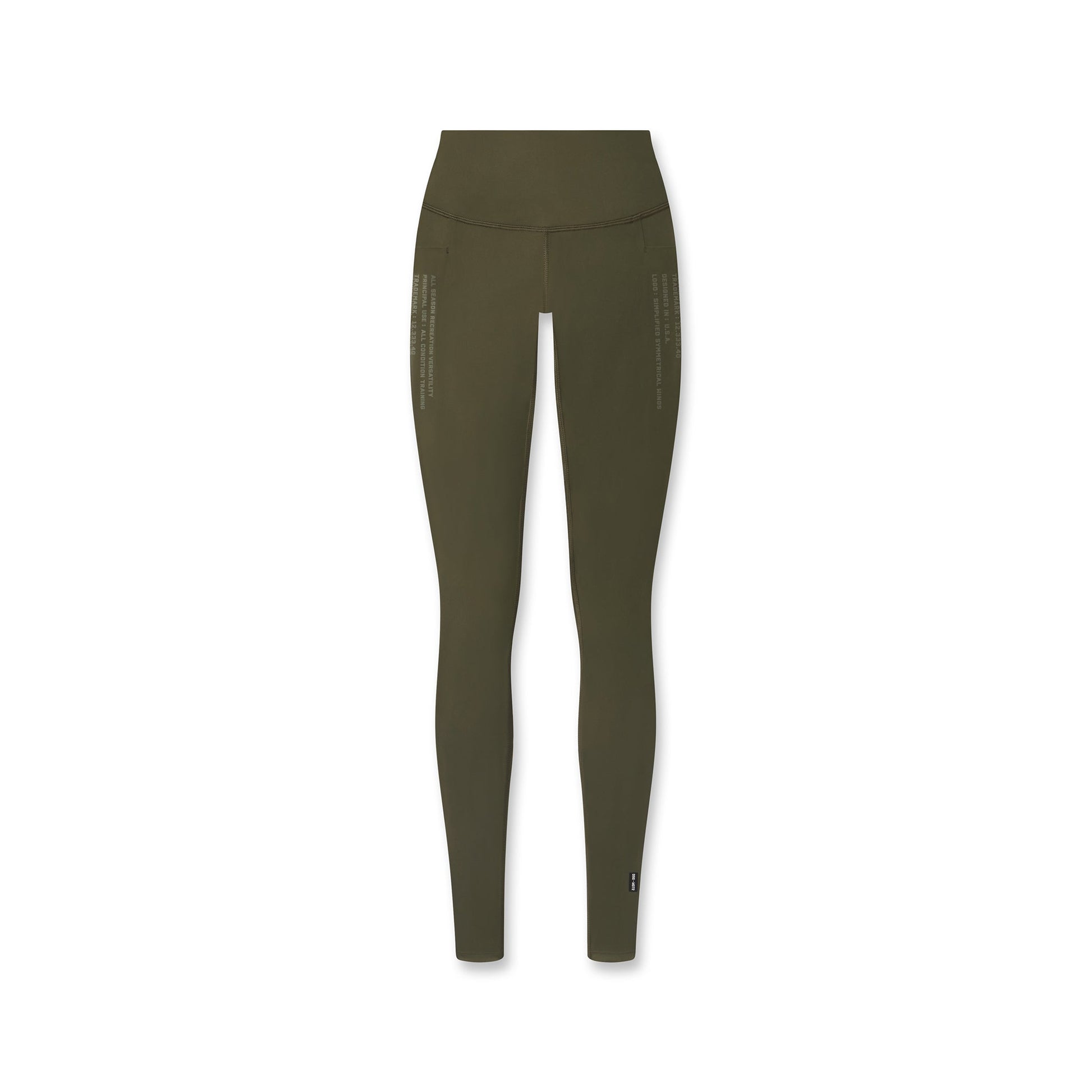 W072. LYCRA® ADAPTIV 4 Pocket Legging Olive | ASRV sale