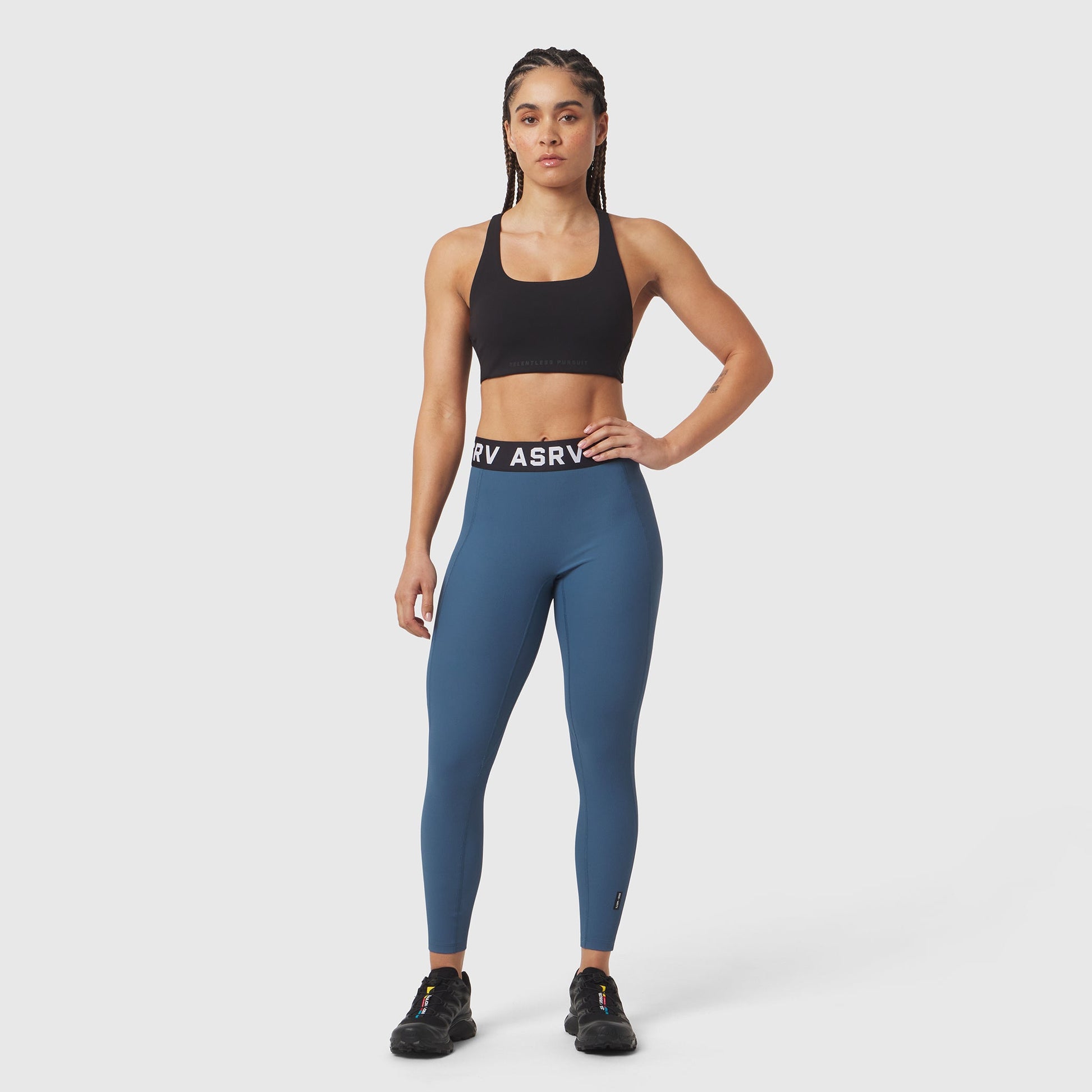 W071. LYCRA® Ribbed Legging Storm | ASRV for sale