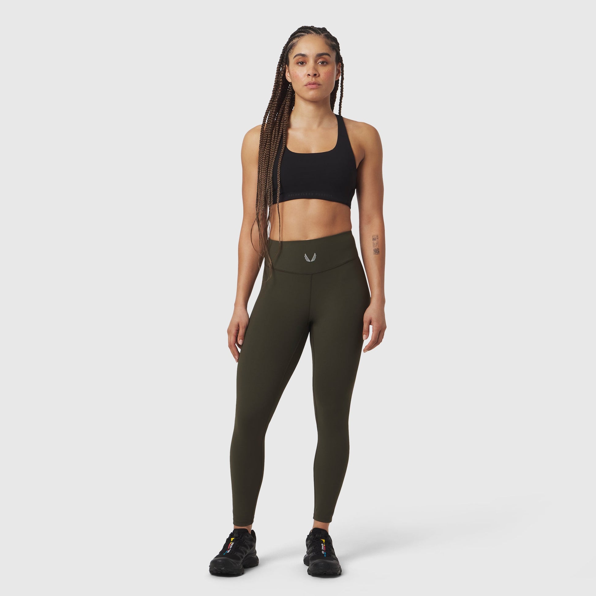 W002. LYCRA® ADAPTIV Legging Olive | ASRV Online