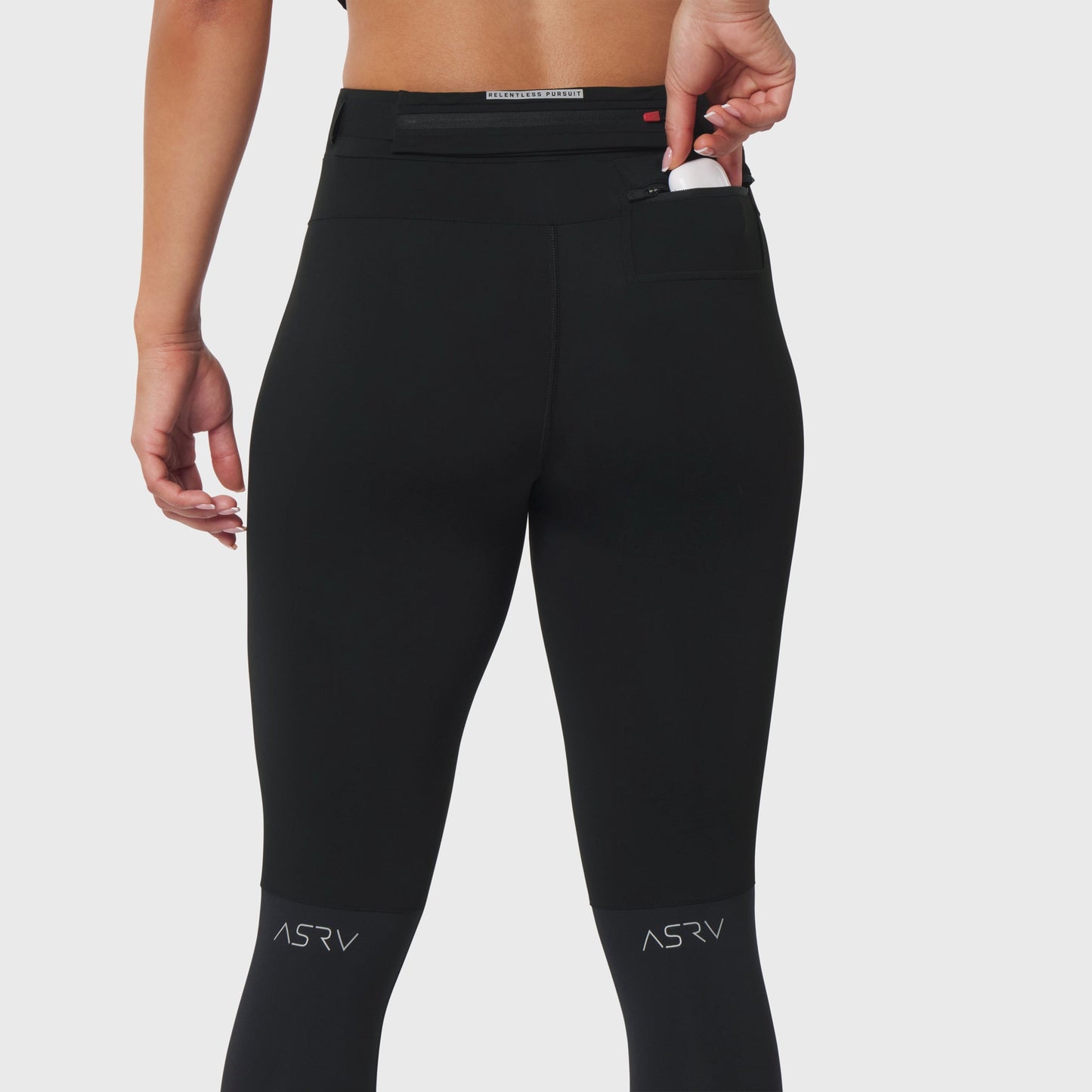 W059. Hybrid Belt-Pack Run Legging Black | ASRV Discount
