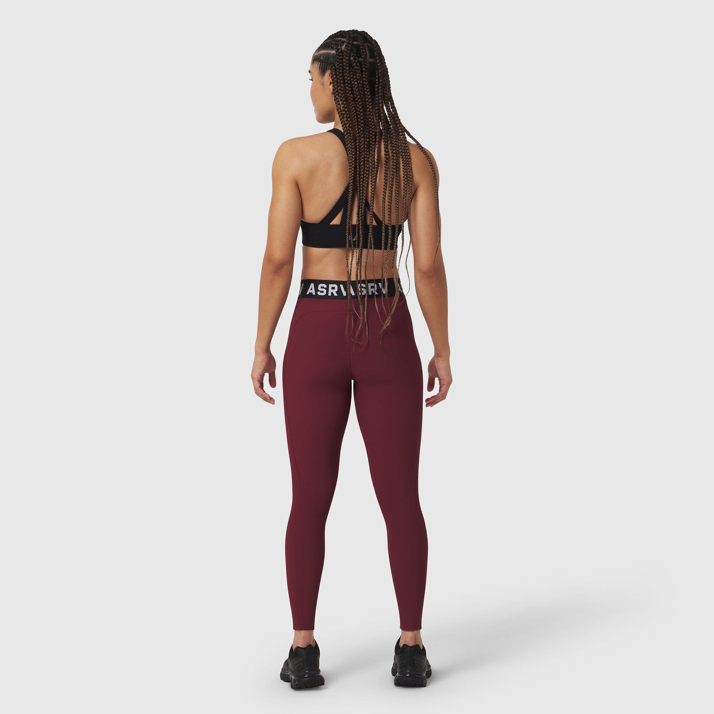 W071. LYCRA® Ribbed Legging Crimson | ASRV near me
