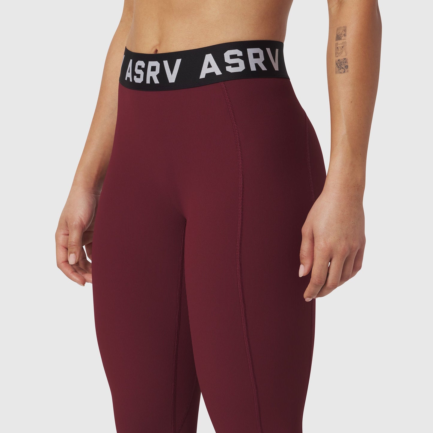 W071. LYCRA® Ribbed Legging Crimson | ASRV near me