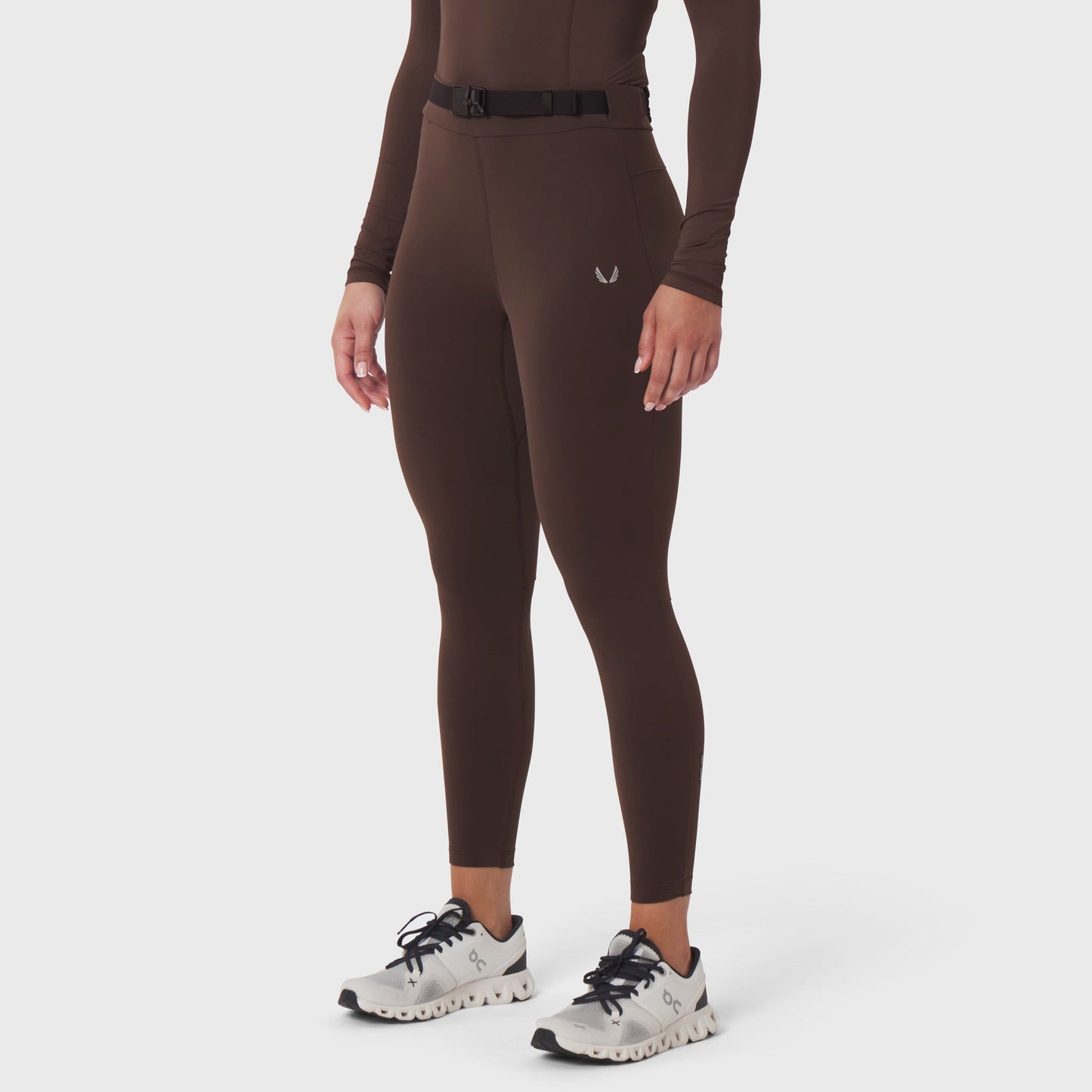 W059. Hybrid Belt-Pack Run Legging Dark Earth | ASRV sale
