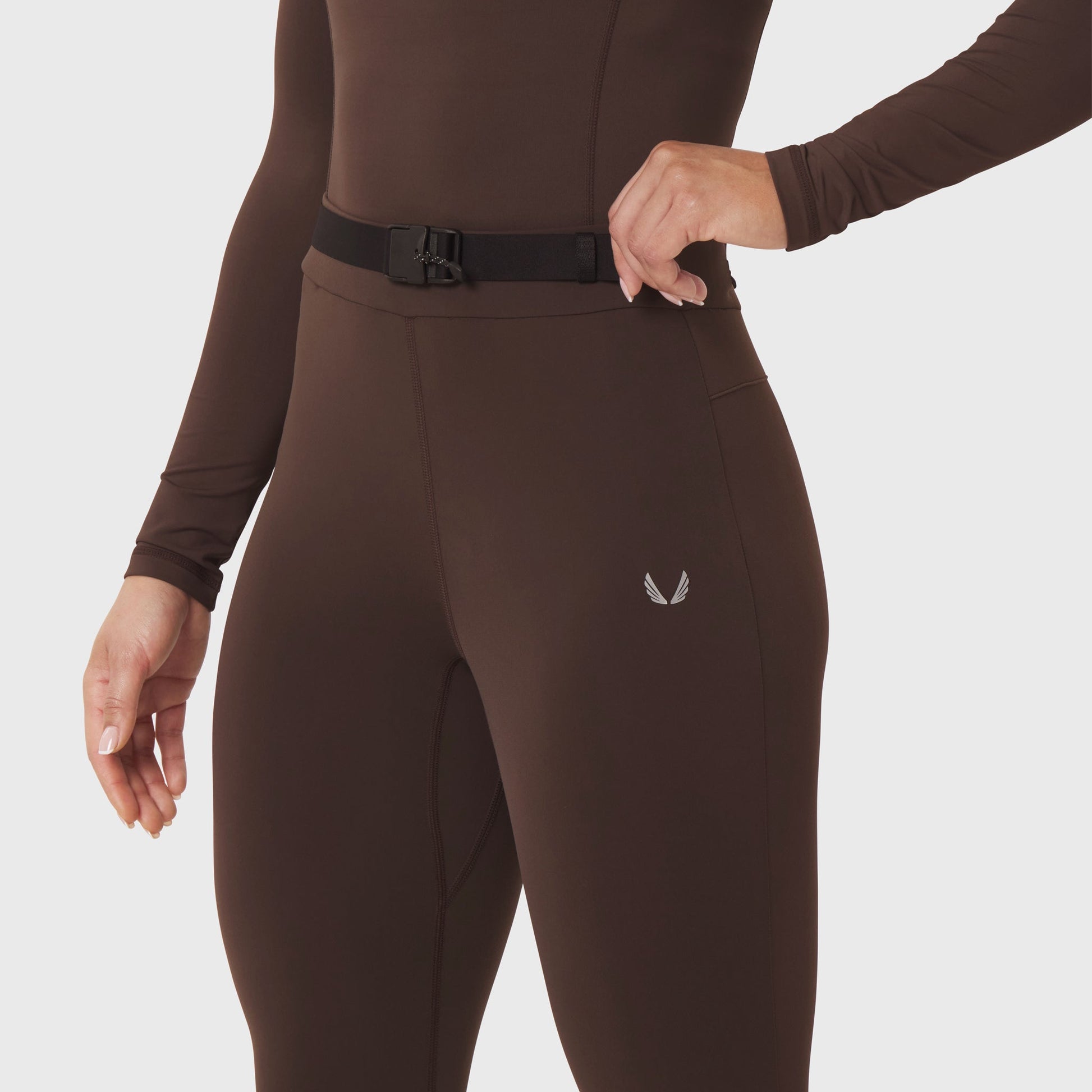 W059. Hybrid Belt-Pack Run Legging Dark Earth | ASRV sale