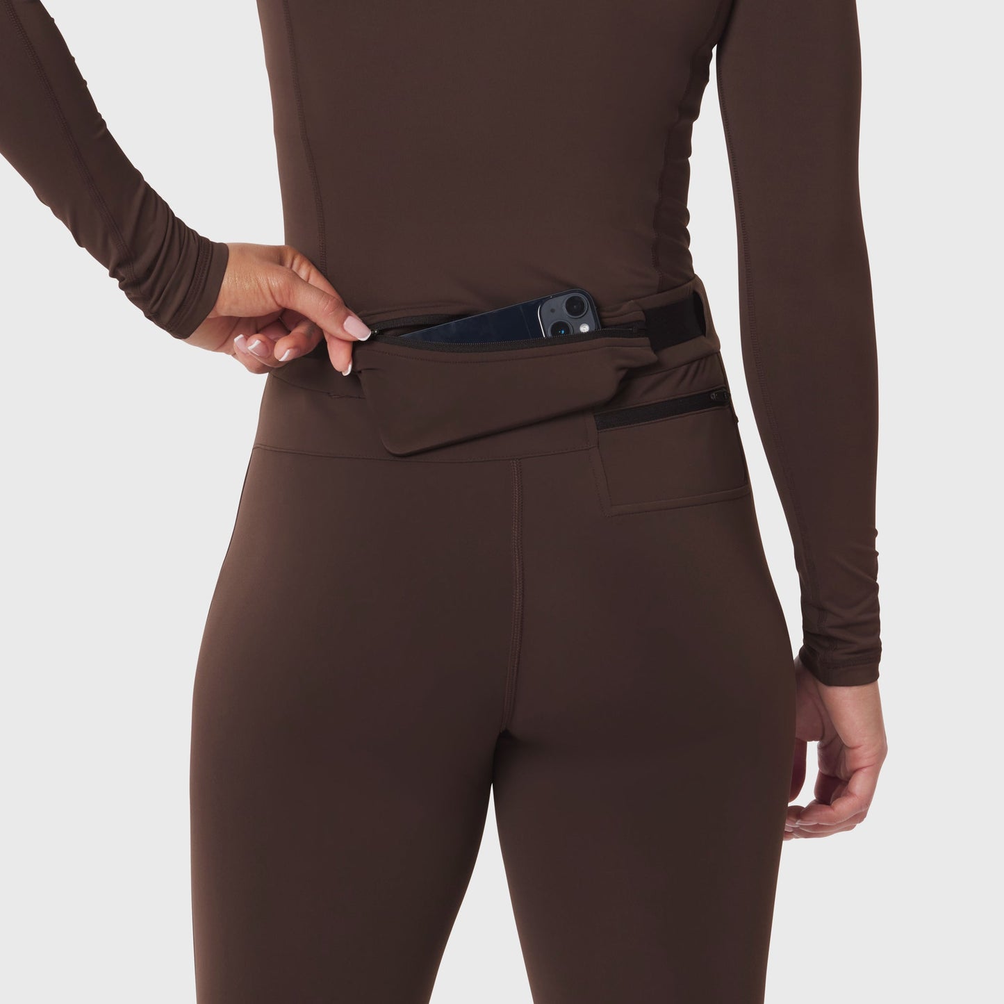 W059. Hybrid Belt-Pack Run Legging Dark Earth | ASRV sale