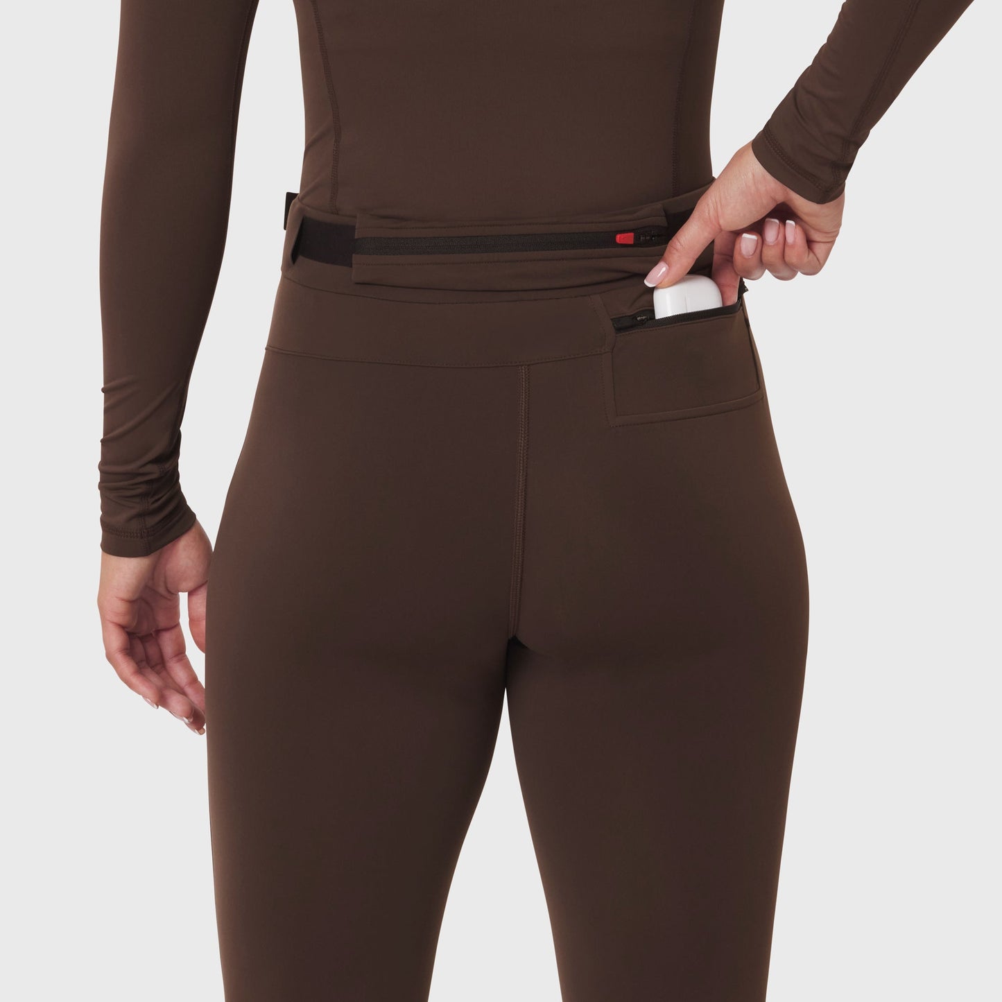 W059. Hybrid Belt-Pack Run Legging Dark Earth | ASRV sale