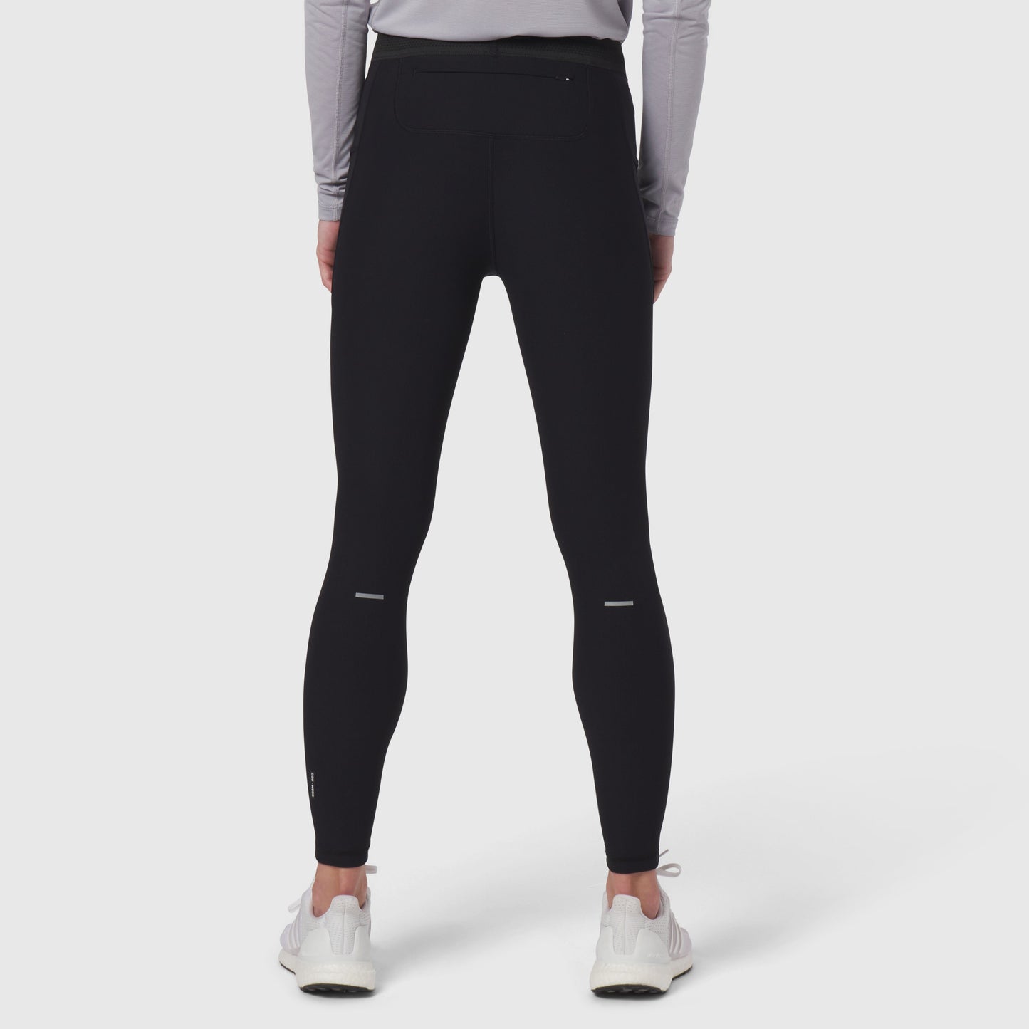 W055. Lycra® Ribbed Running Tight Black | ASRV on sale