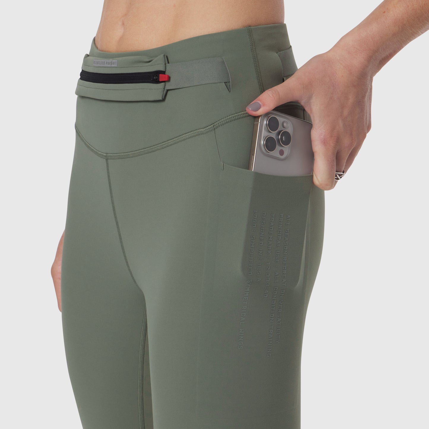 W030. LYCRA® 3-in-1 Legging Sage | ASRV discount