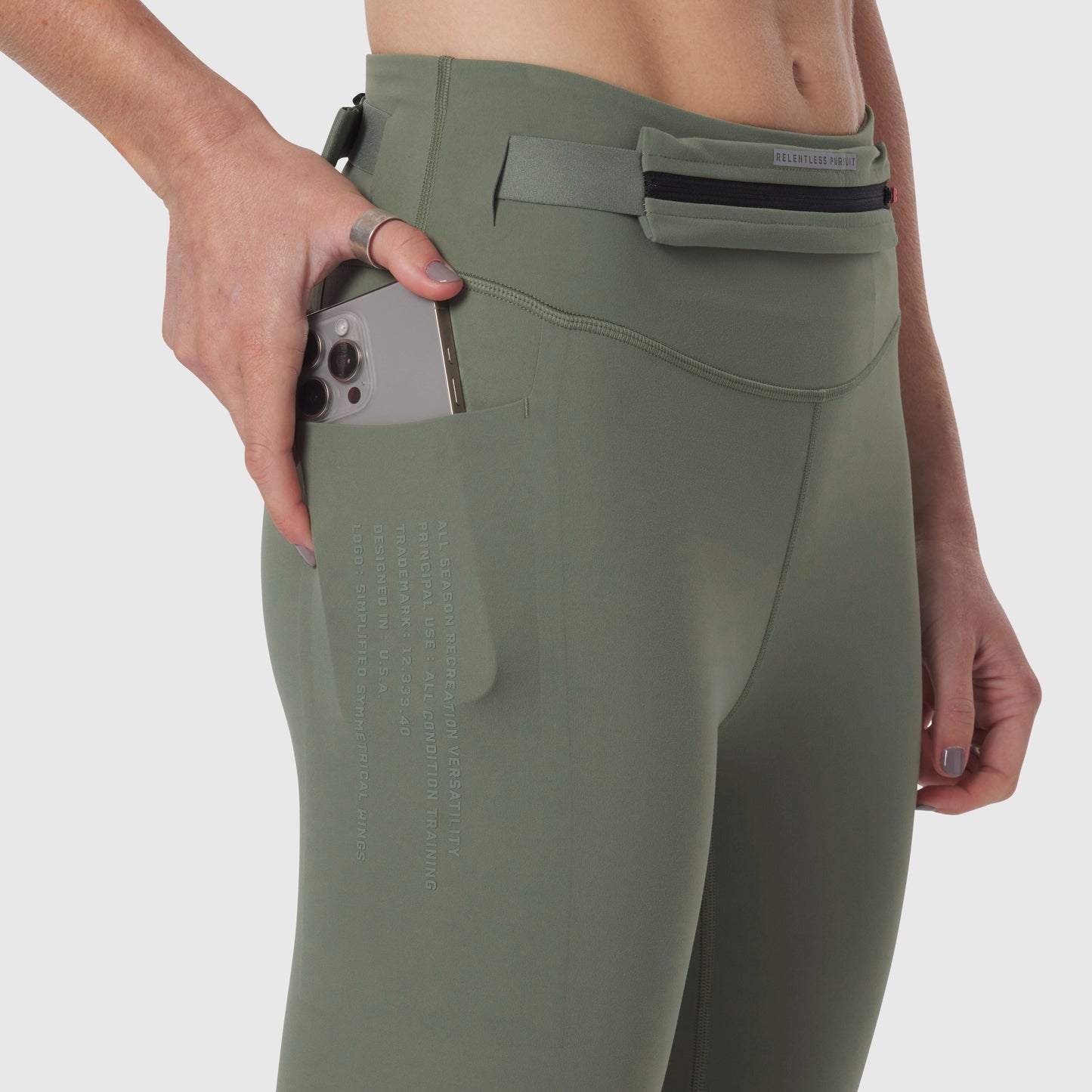 W030. LYCRA® 3-in-1 Legging Sage | ASRV discount