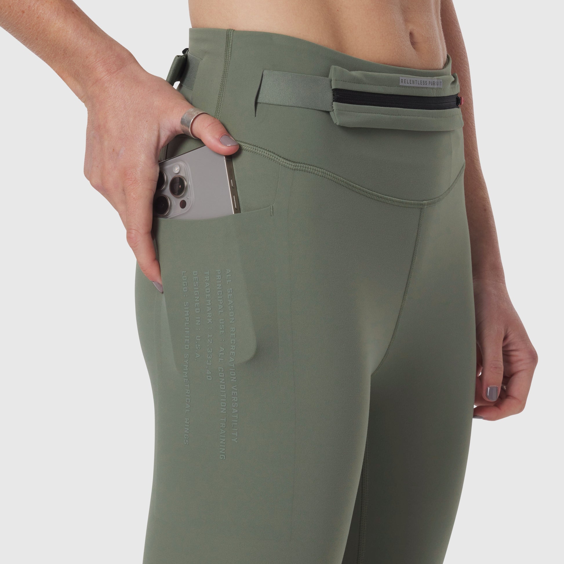 W030. LYCRA® 3-in-1 Legging Sage | ASRV discount