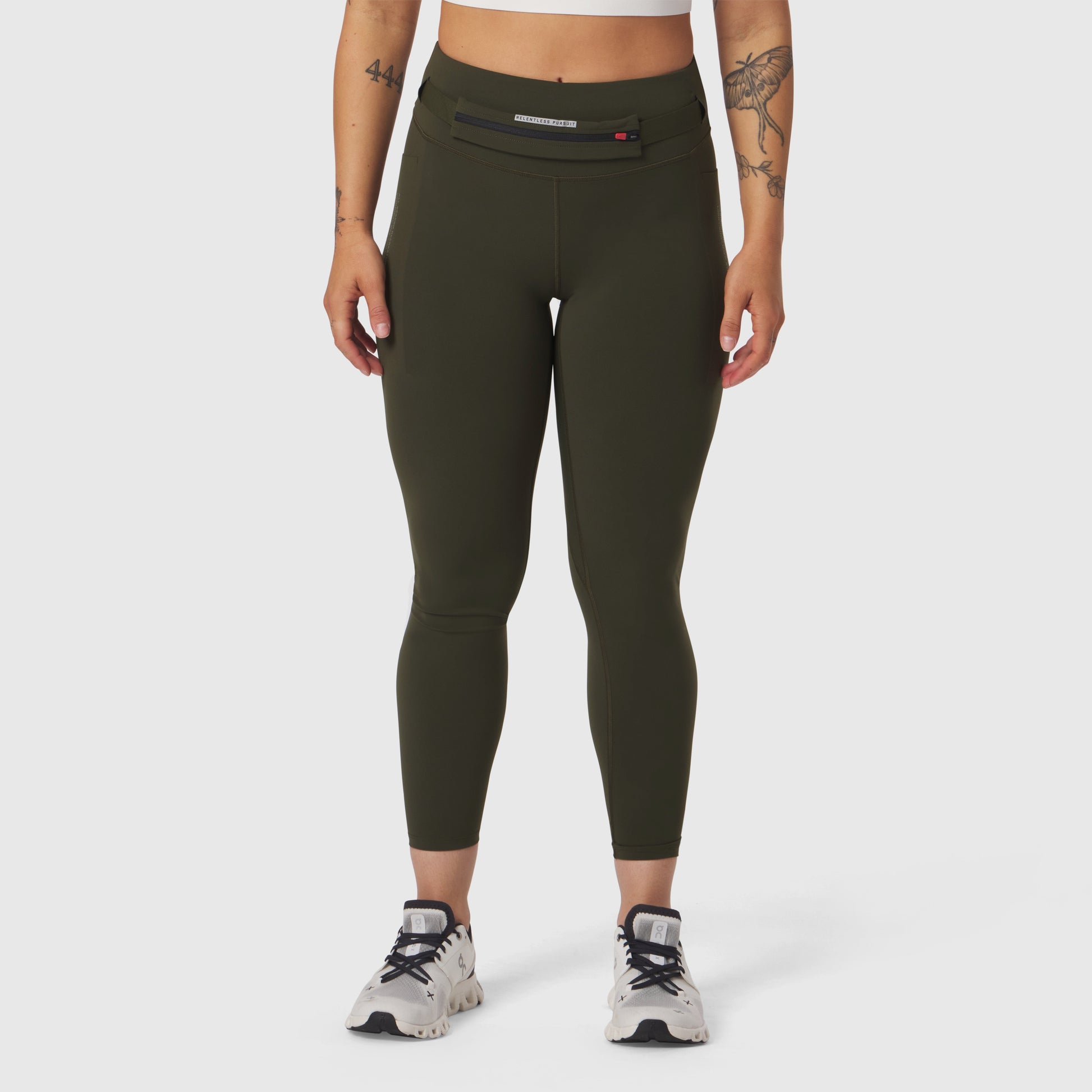 W030. LYCRA® 3-in-1 Legging Olive | ASRV Online