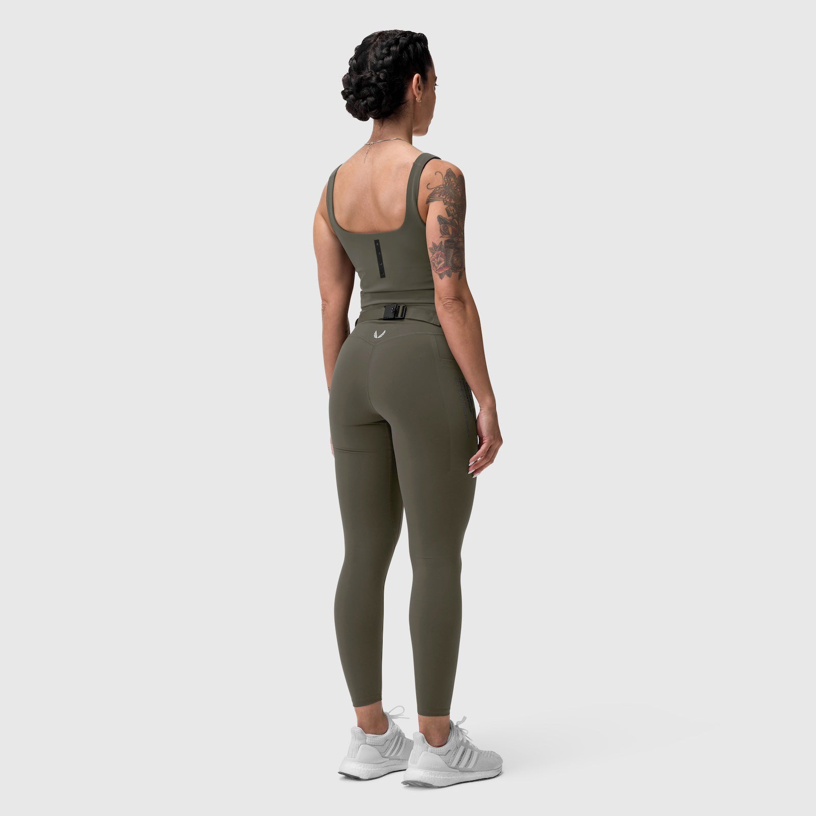 W030. LYCRA® 3-in-1 Legging Olive | ASRV Online