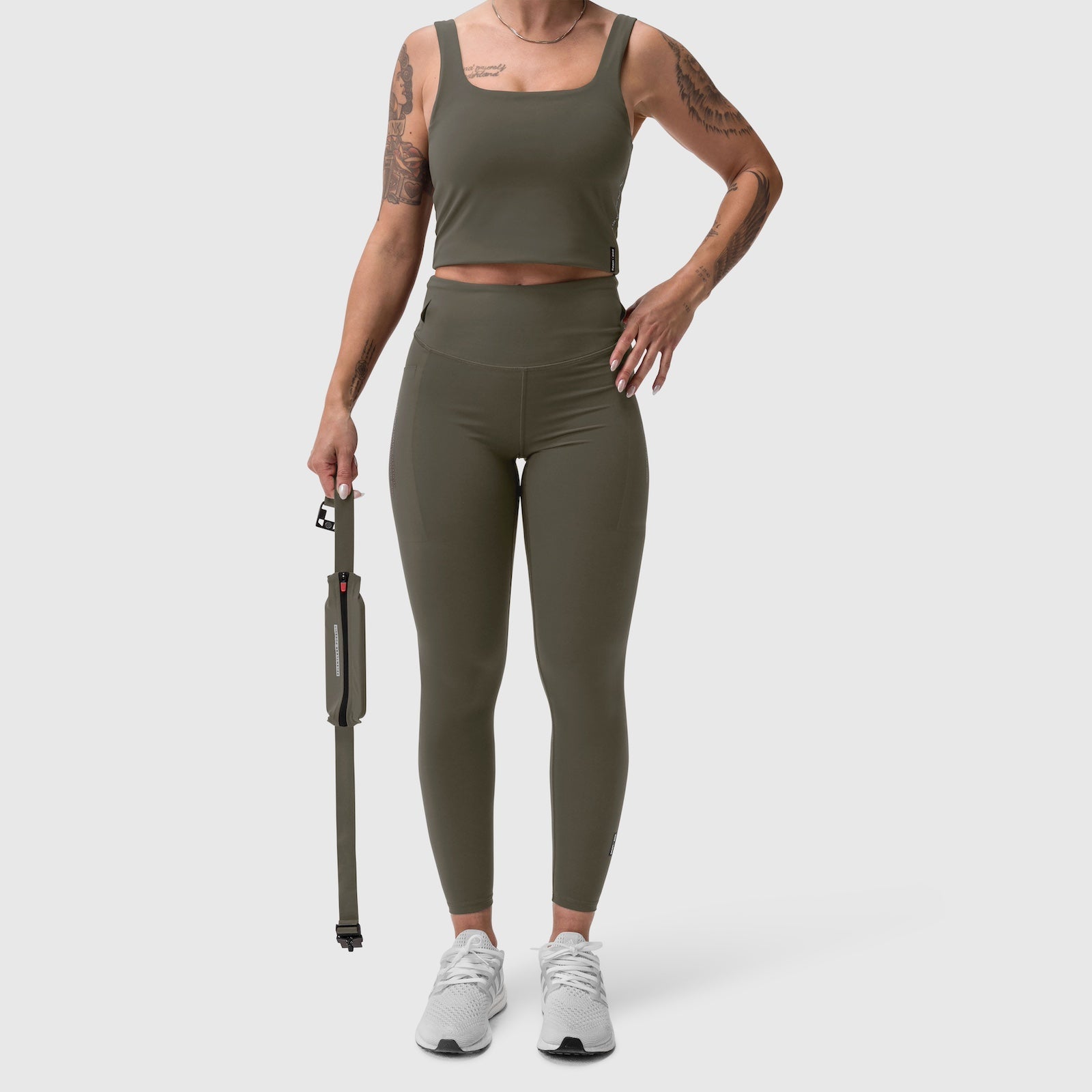 W030. LYCRA® 3-in-1 Legging Olive | ASRV Online