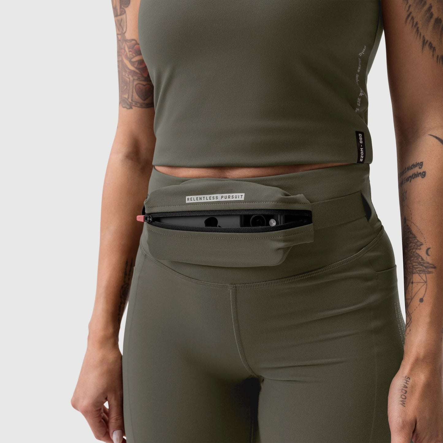 W030. LYCRA® 3-in-1 Legging Olive | ASRV Online